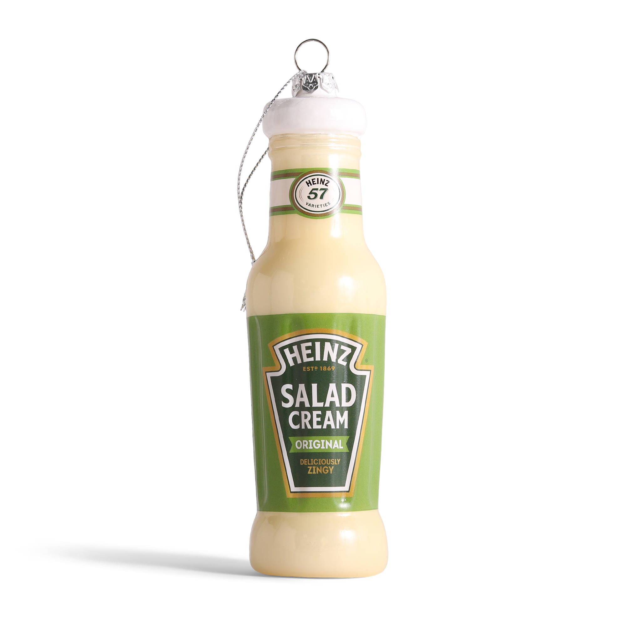 HEINZ Salad Cream Glass Decoration, 14cm