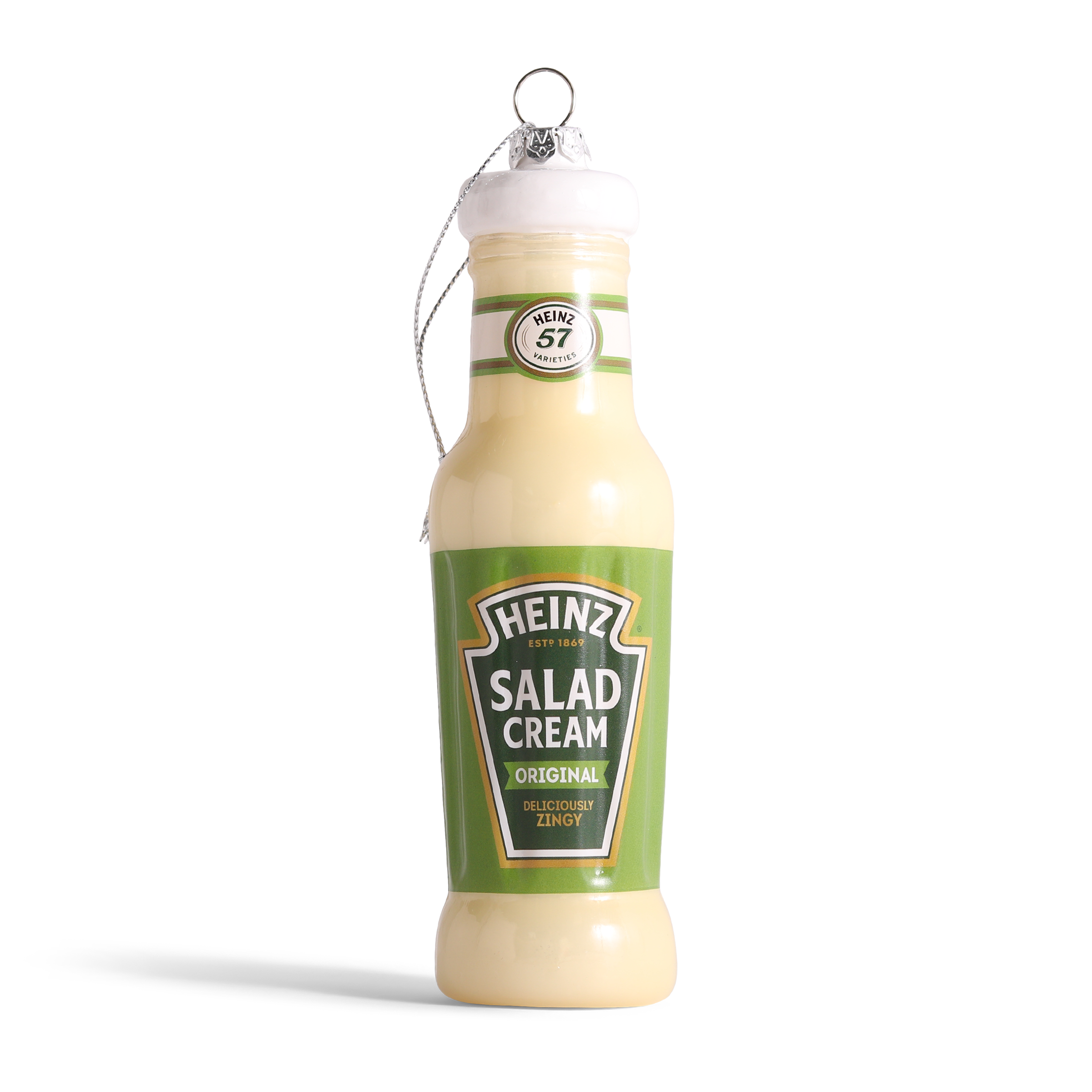 HEINZ Salad Cream Glass Decoration, 14cm
