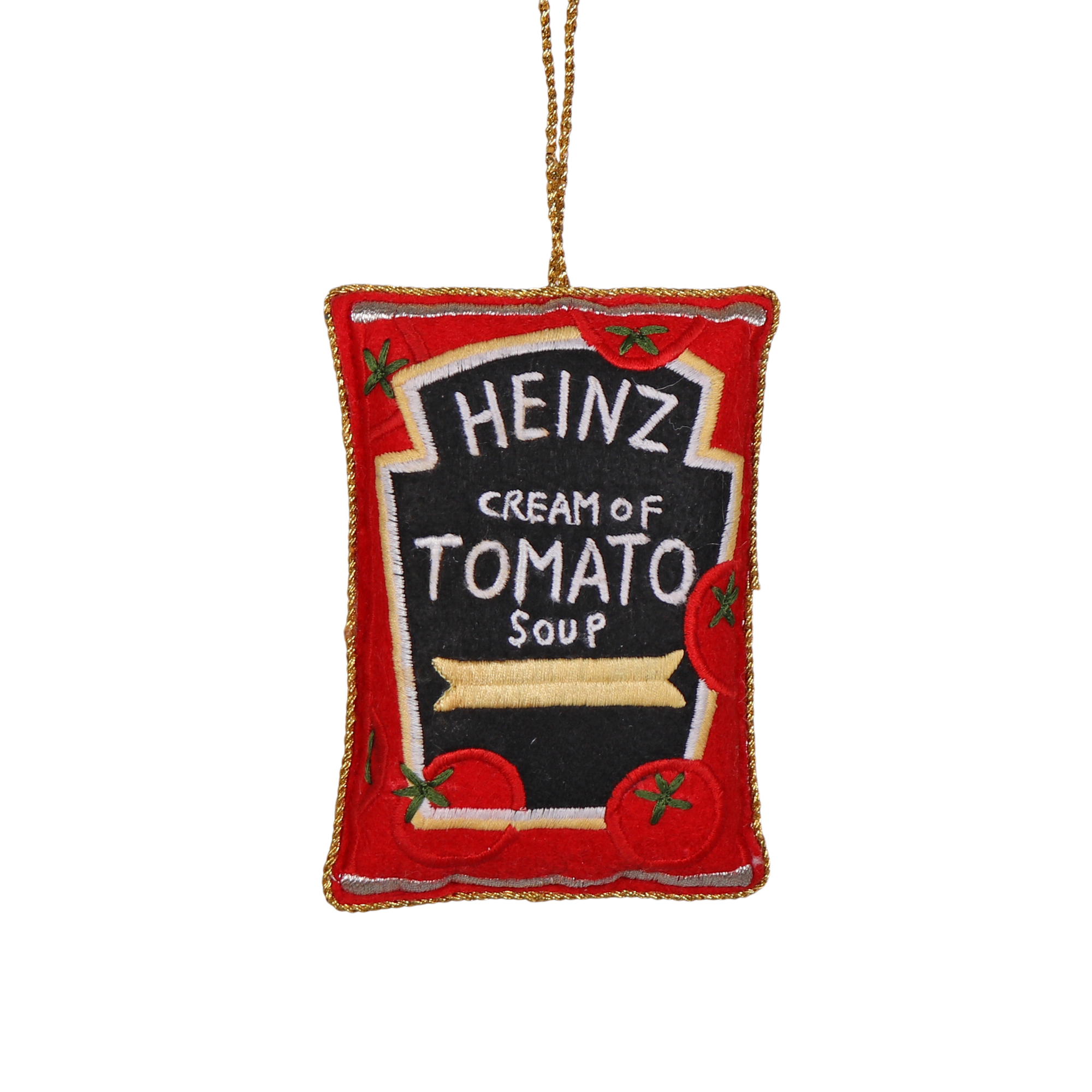 Heinz Soup Embroidered Decoration, 10cm
