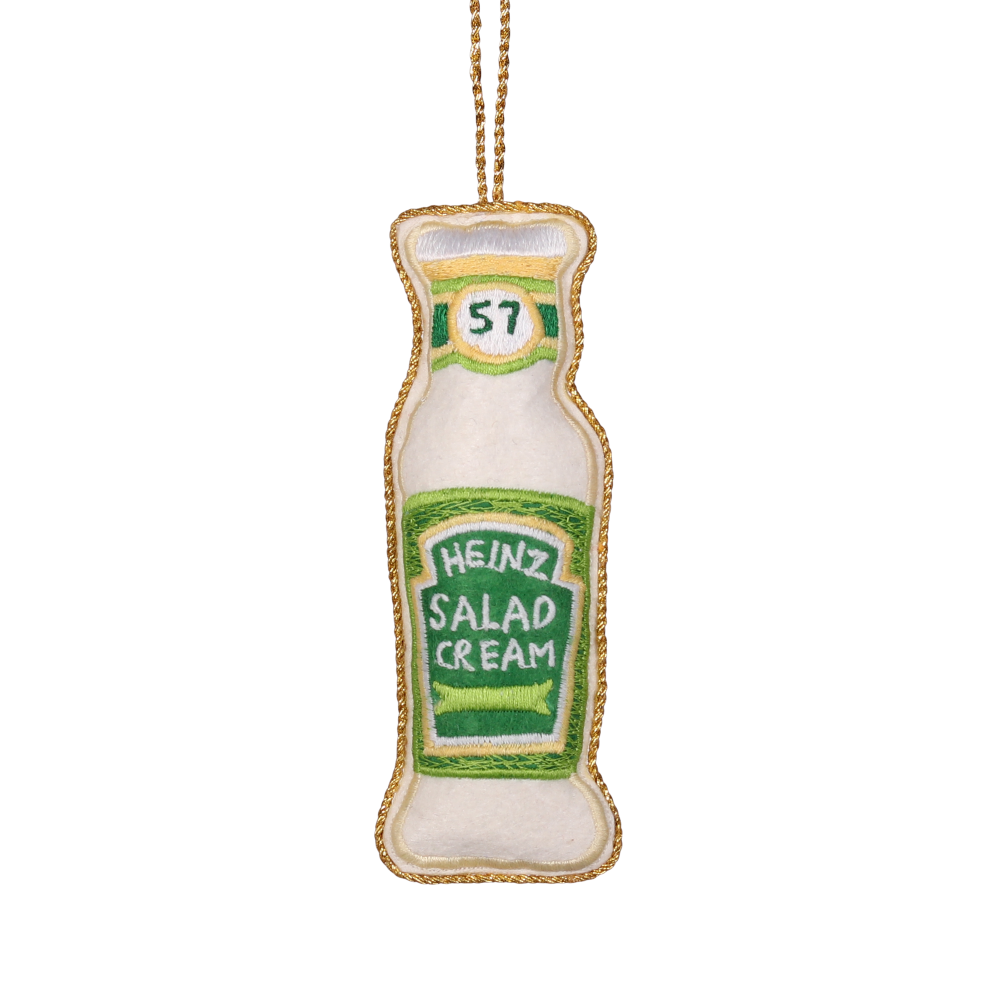 Heinz Salad Cream Embroidered Decoration, 10cm