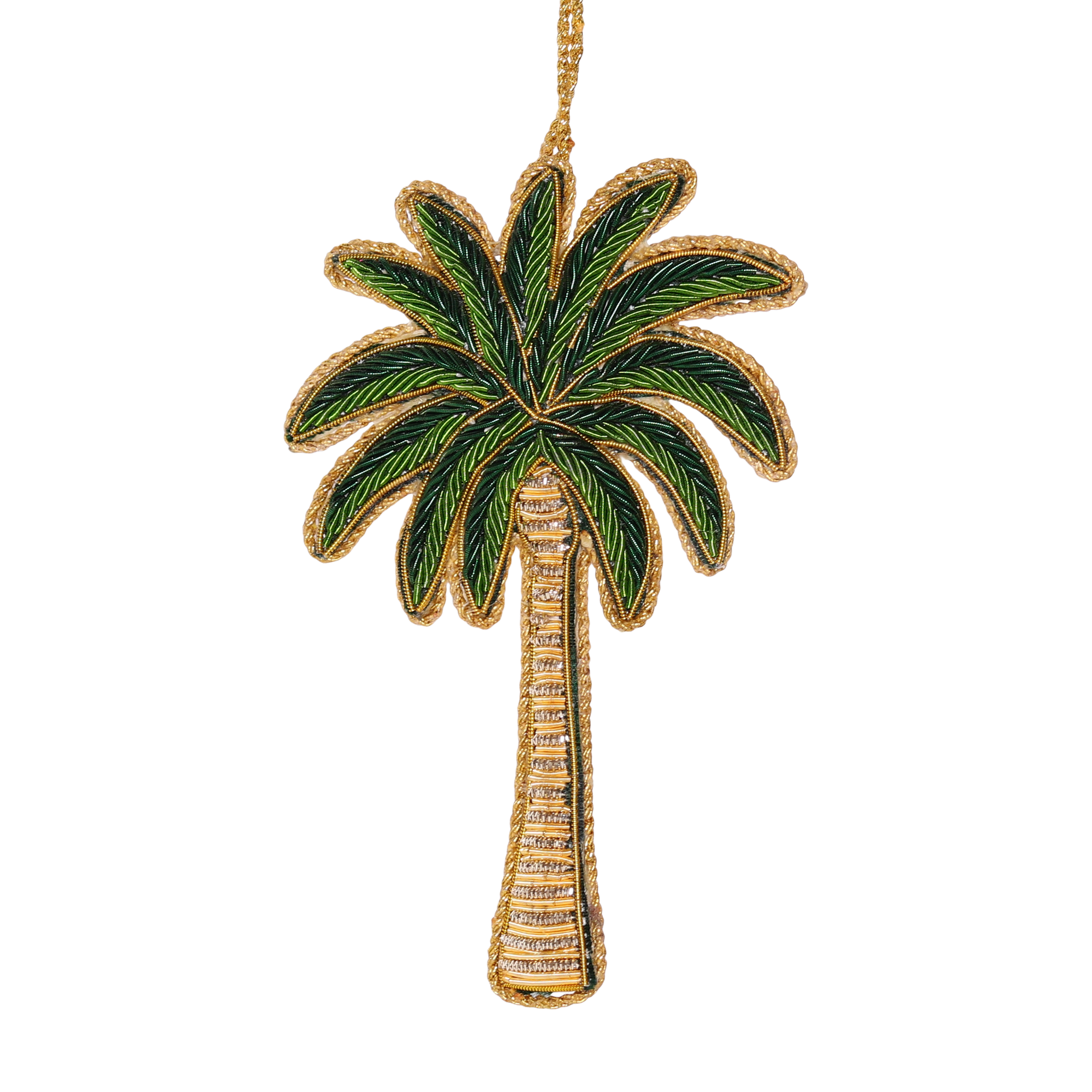 Palm Tree Embroidered Decoration, 12cm