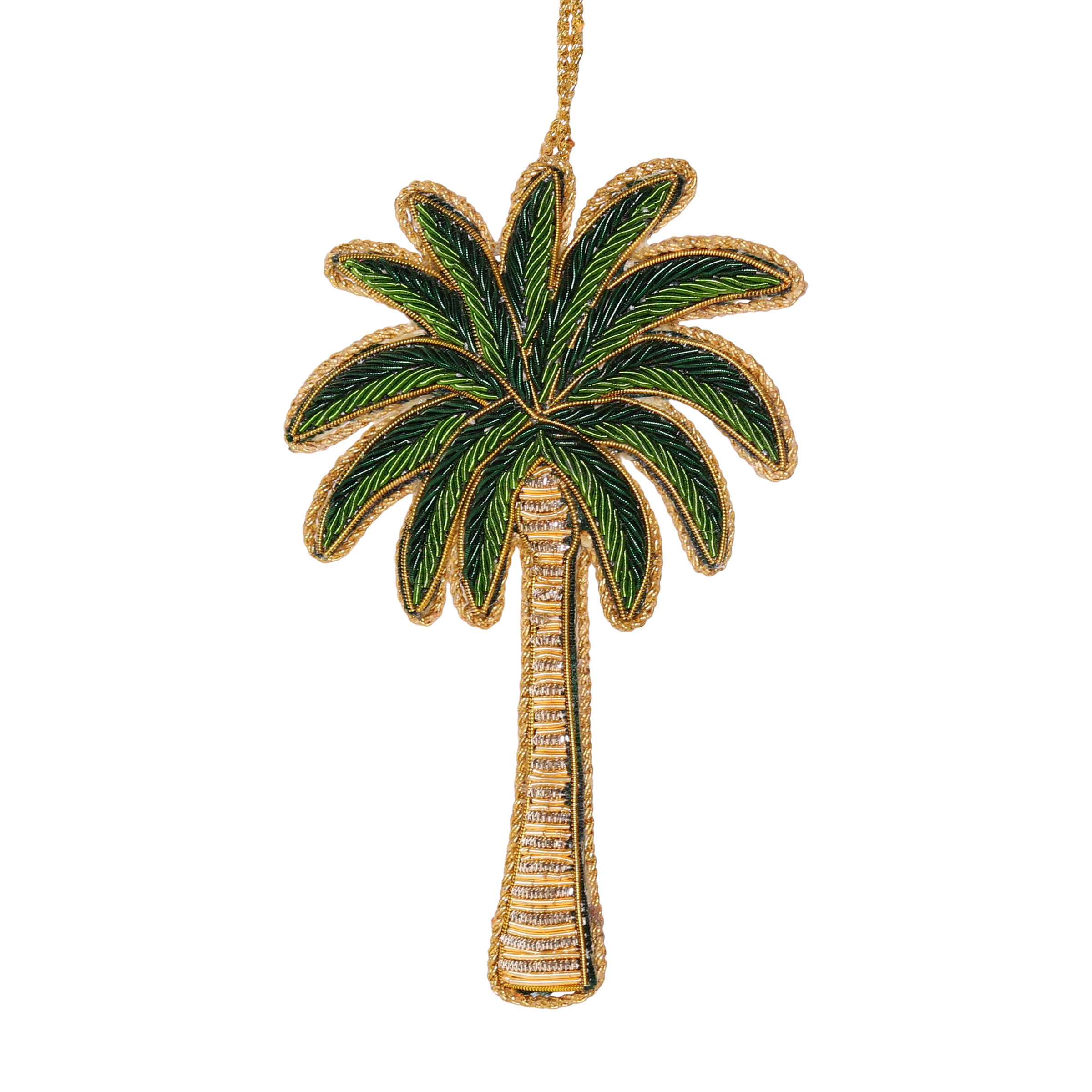 Palm Tree Embroidered Decoration, 12cm
