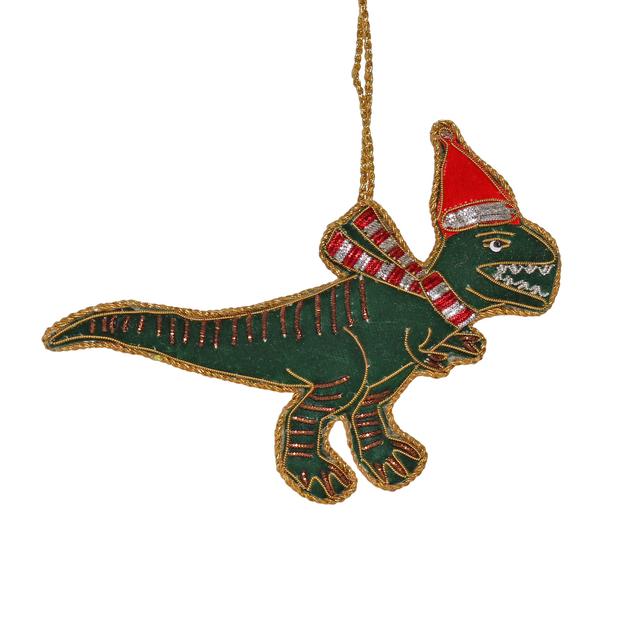 T-Rex Embroidered Decoration, 13cm