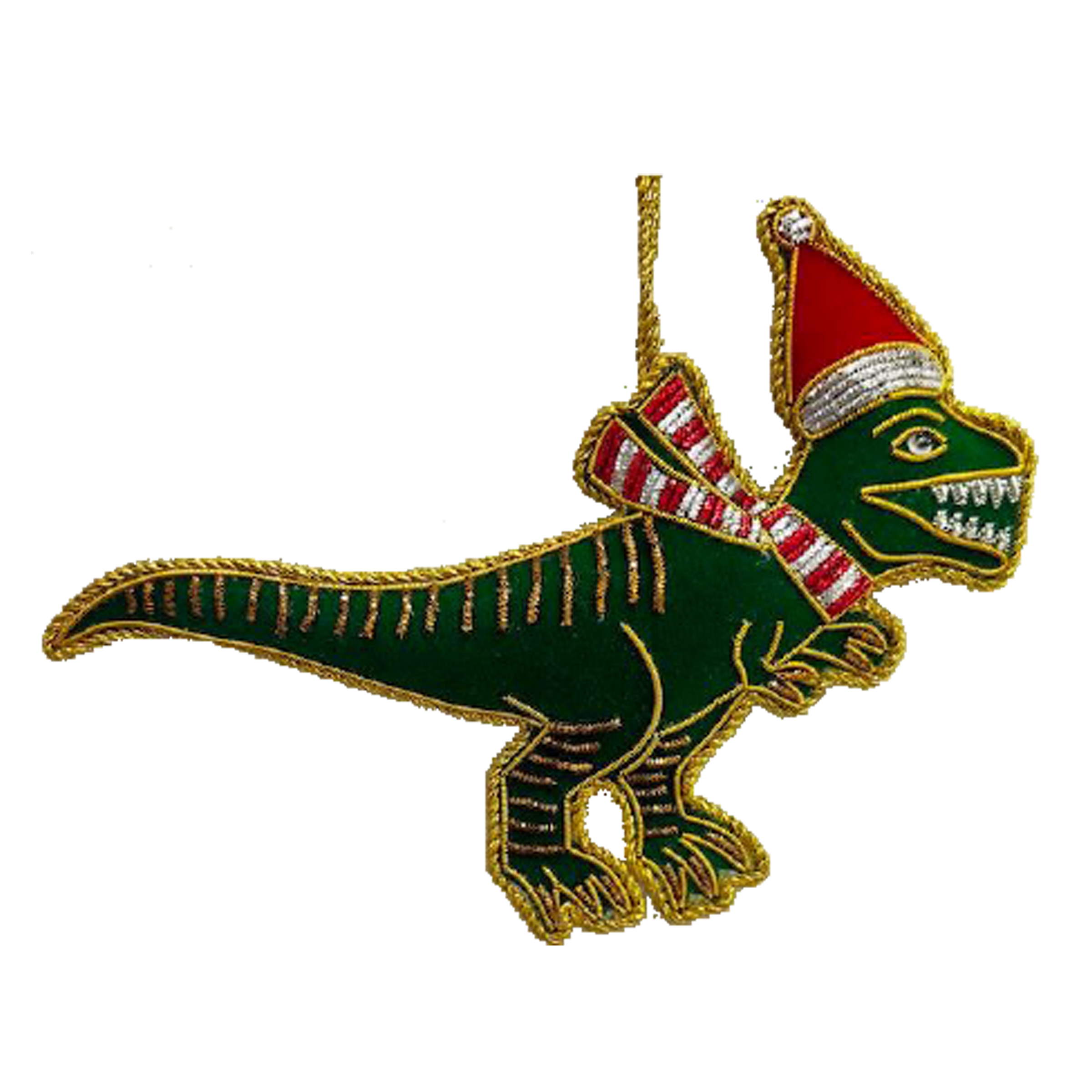 T-Rex Embroidered Decoration, 13cm
