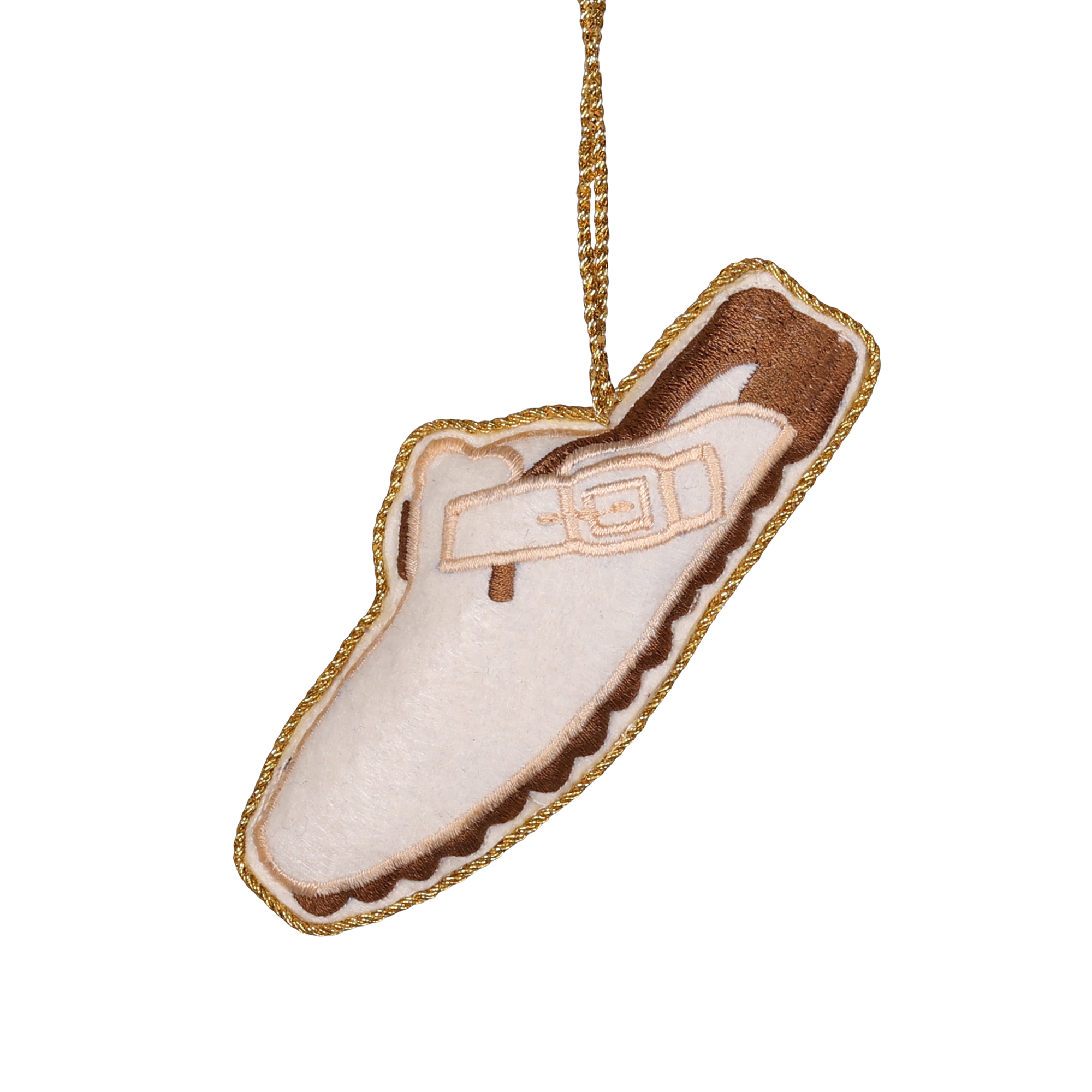 Sandal Embroidered Decoration, 11cm