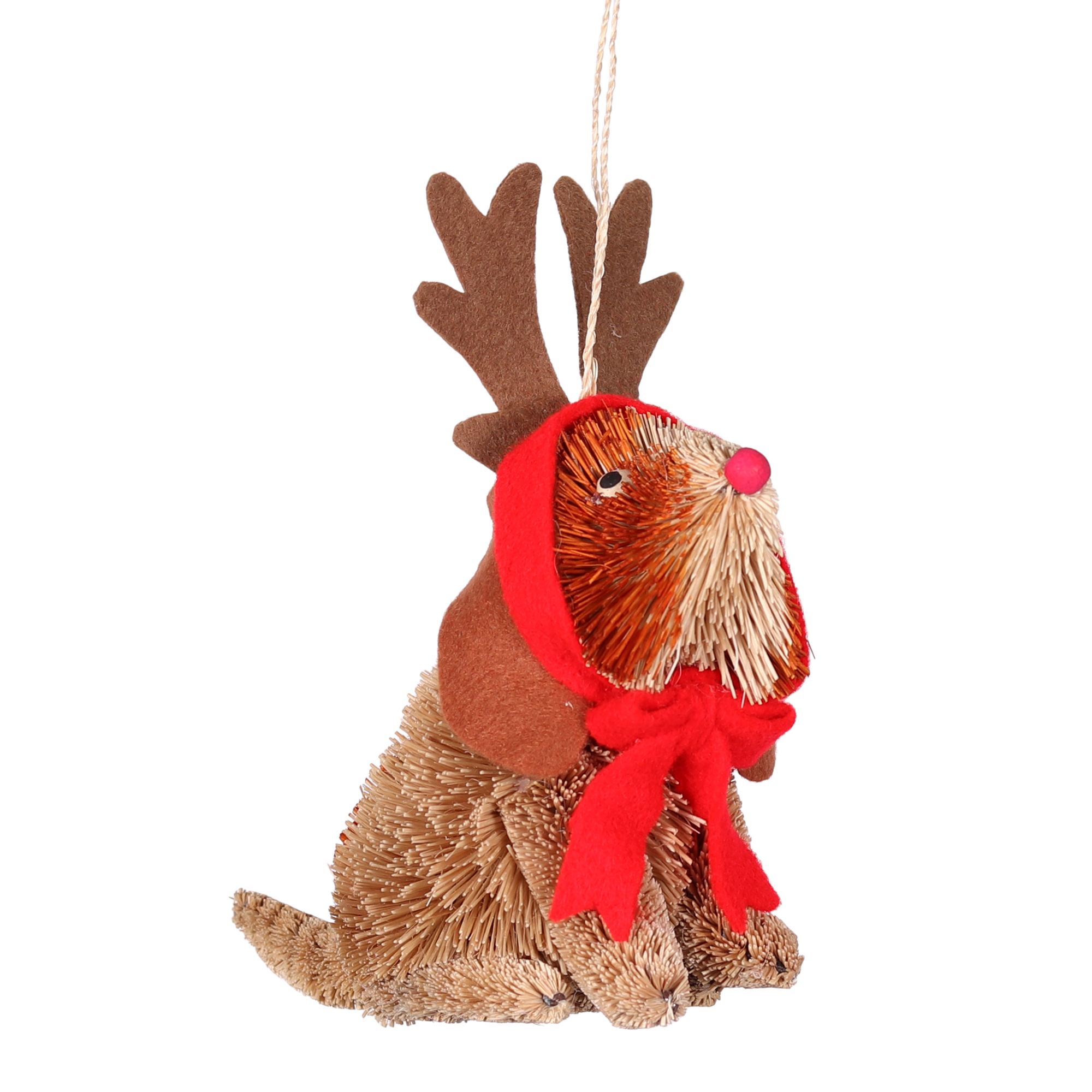 Bristle Basset Hound Decoration, 13cm