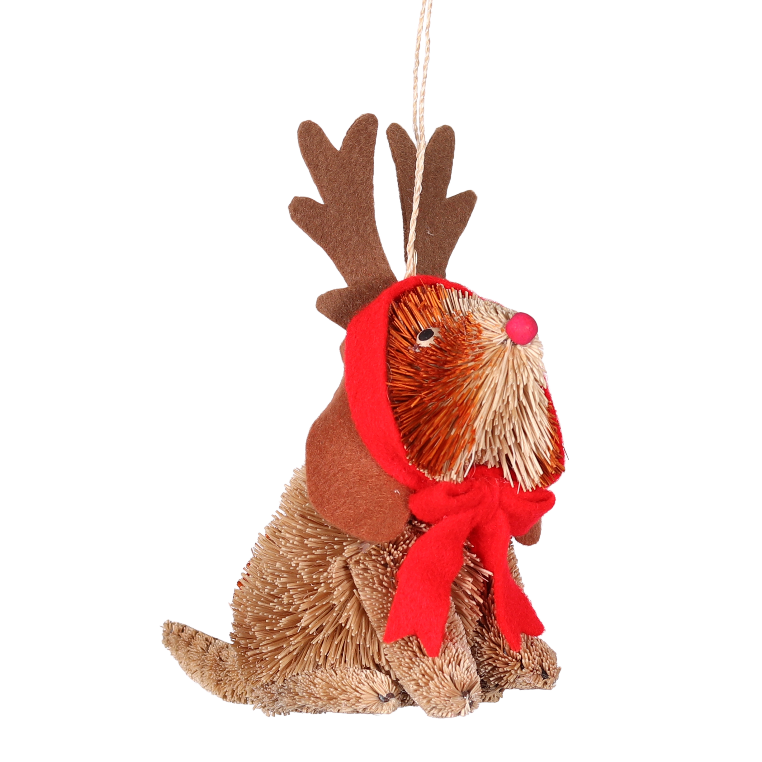 Bristle Basset Hound Decoration, 13cm