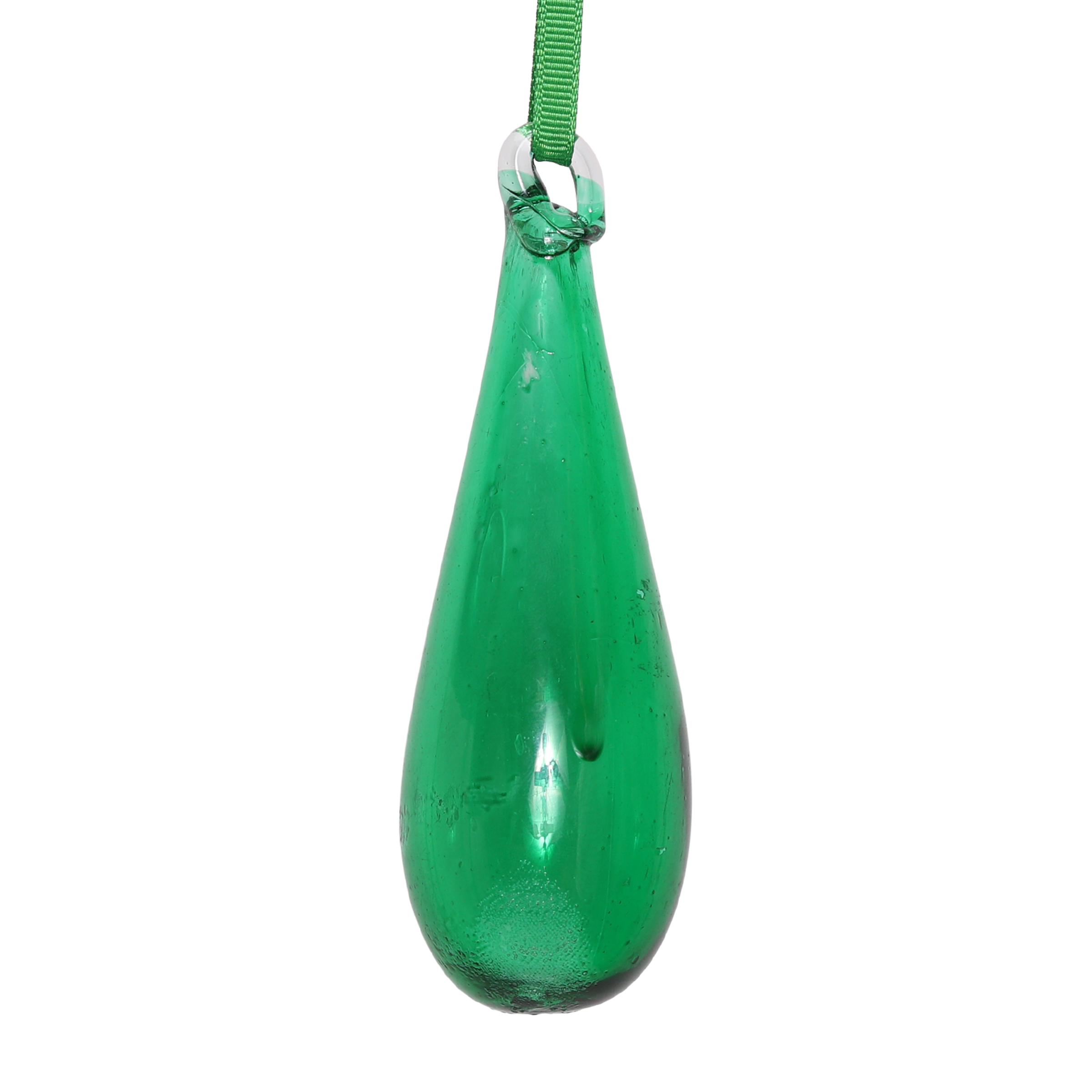 Organic Glass Droplet 10cm, Green
