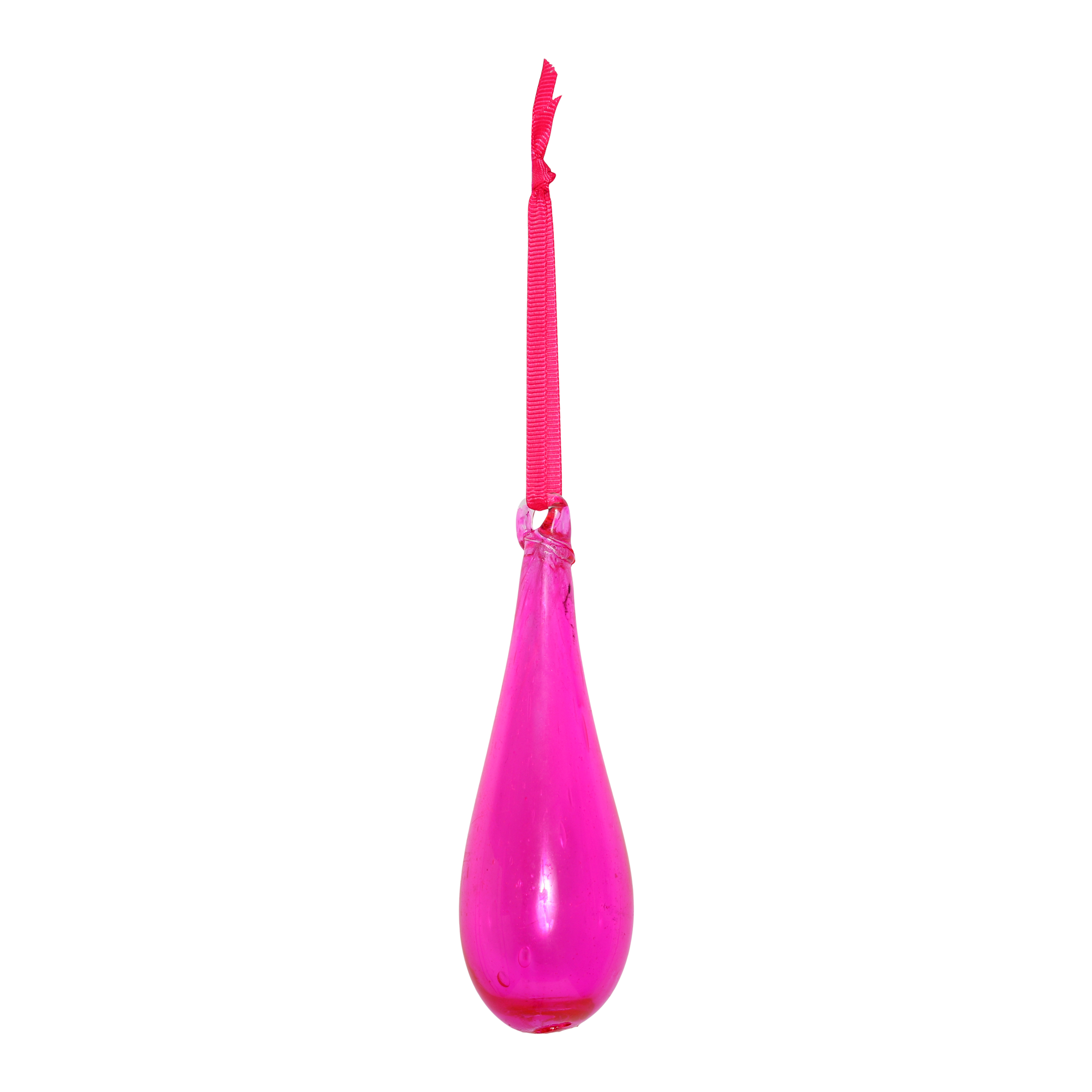 Organic Glass Droplet 10cm, Pink