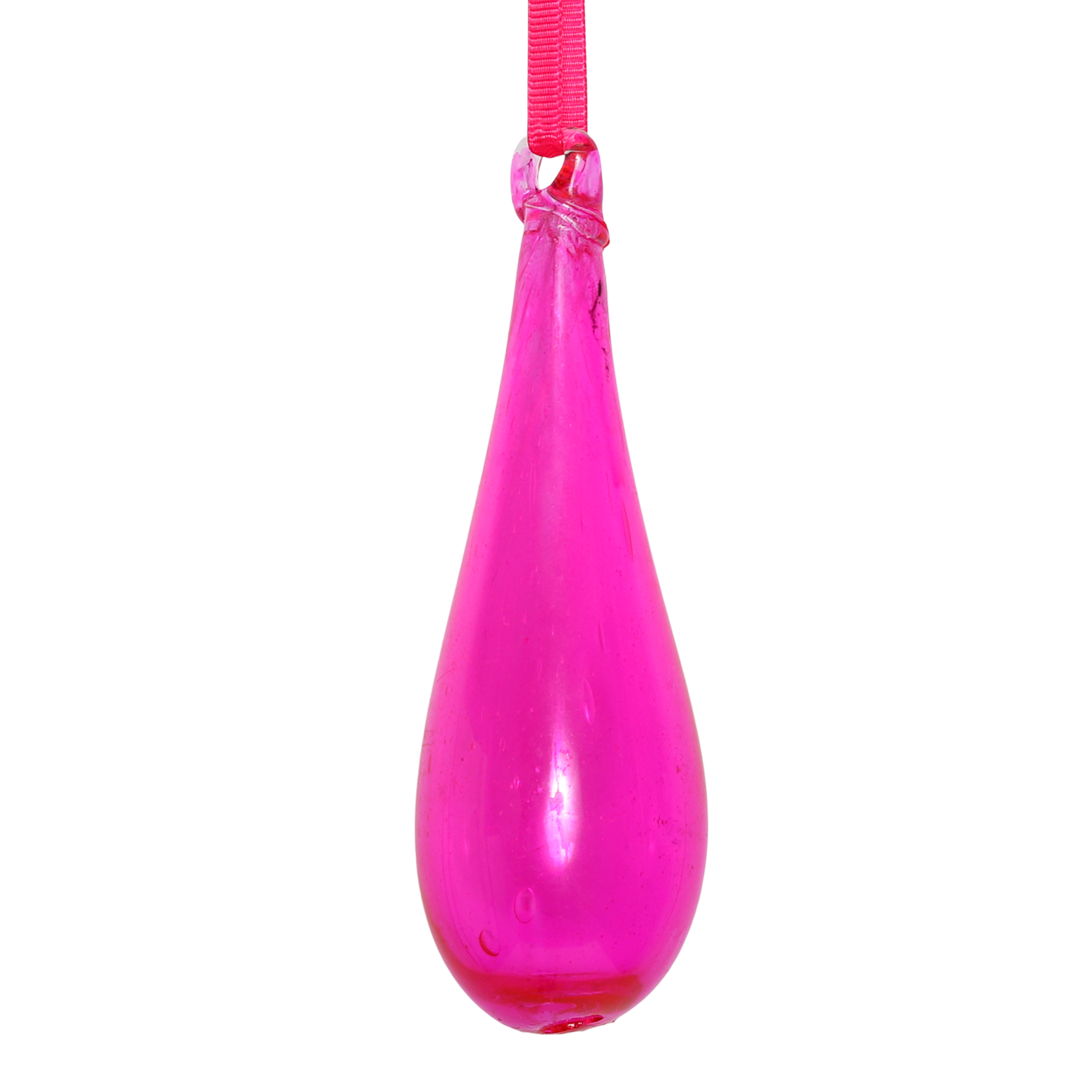 Organic Glass Droplet 10cm, Pink