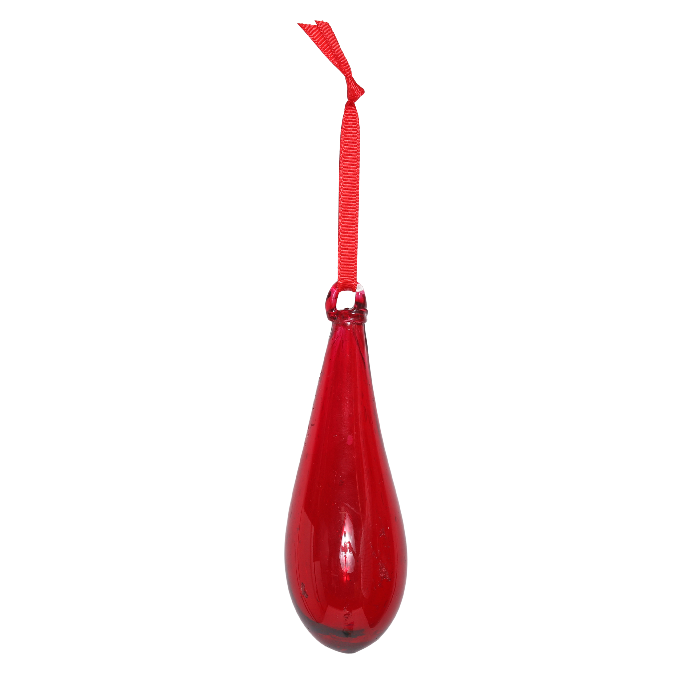 Organic Glass Droplet 10cm, Red