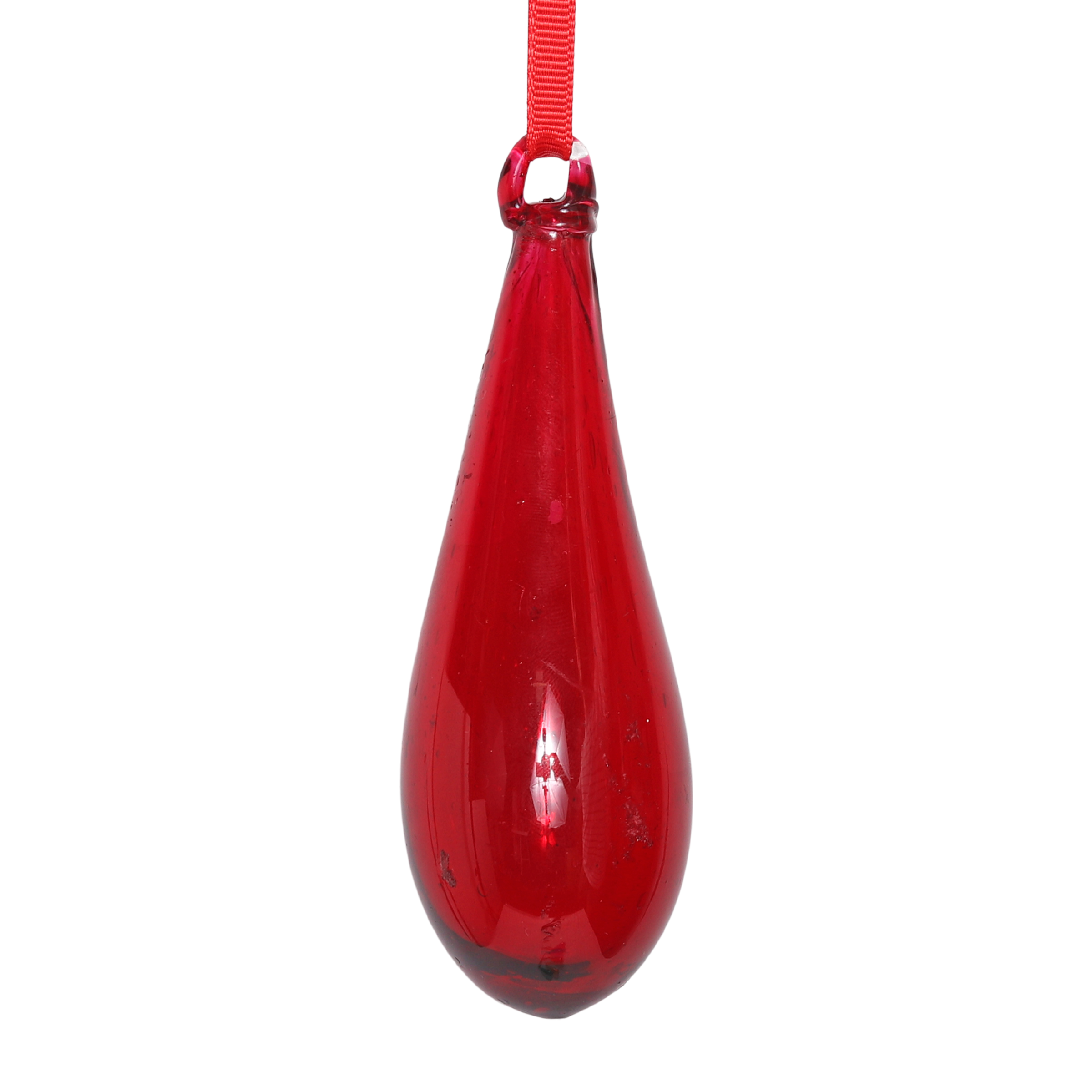 Organic Glass Droplet 10cm, Red