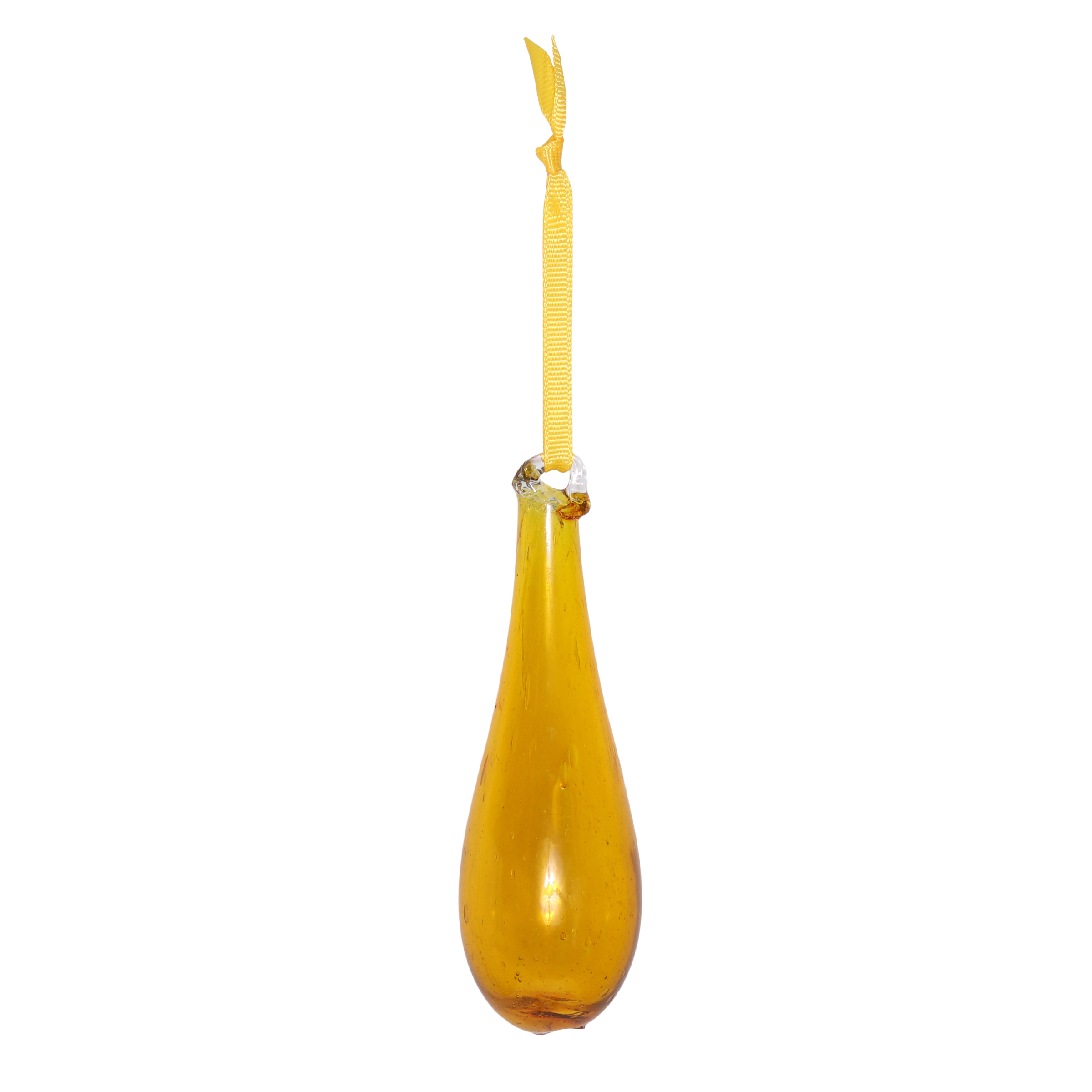 Organic Glass Droplet 10cm, Yellow