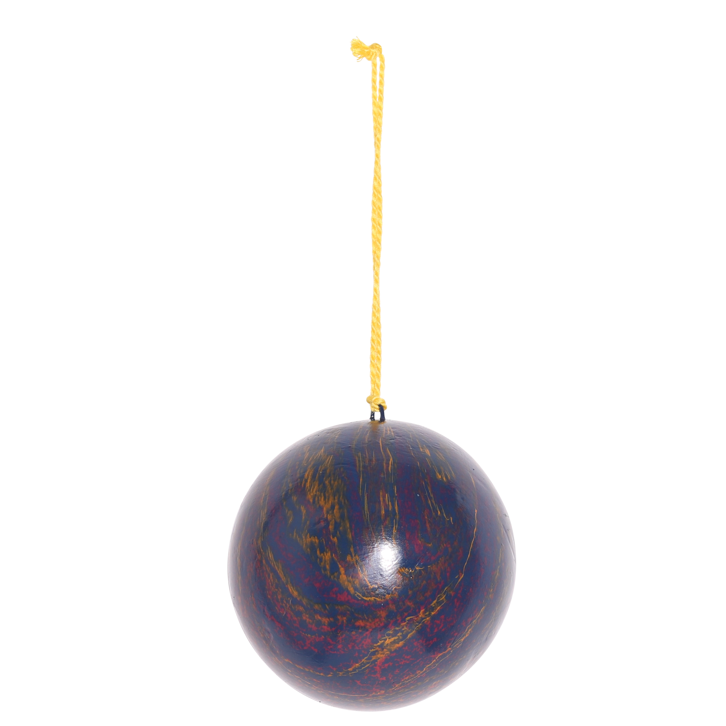 Marble Blue Papier Mâché Bauble