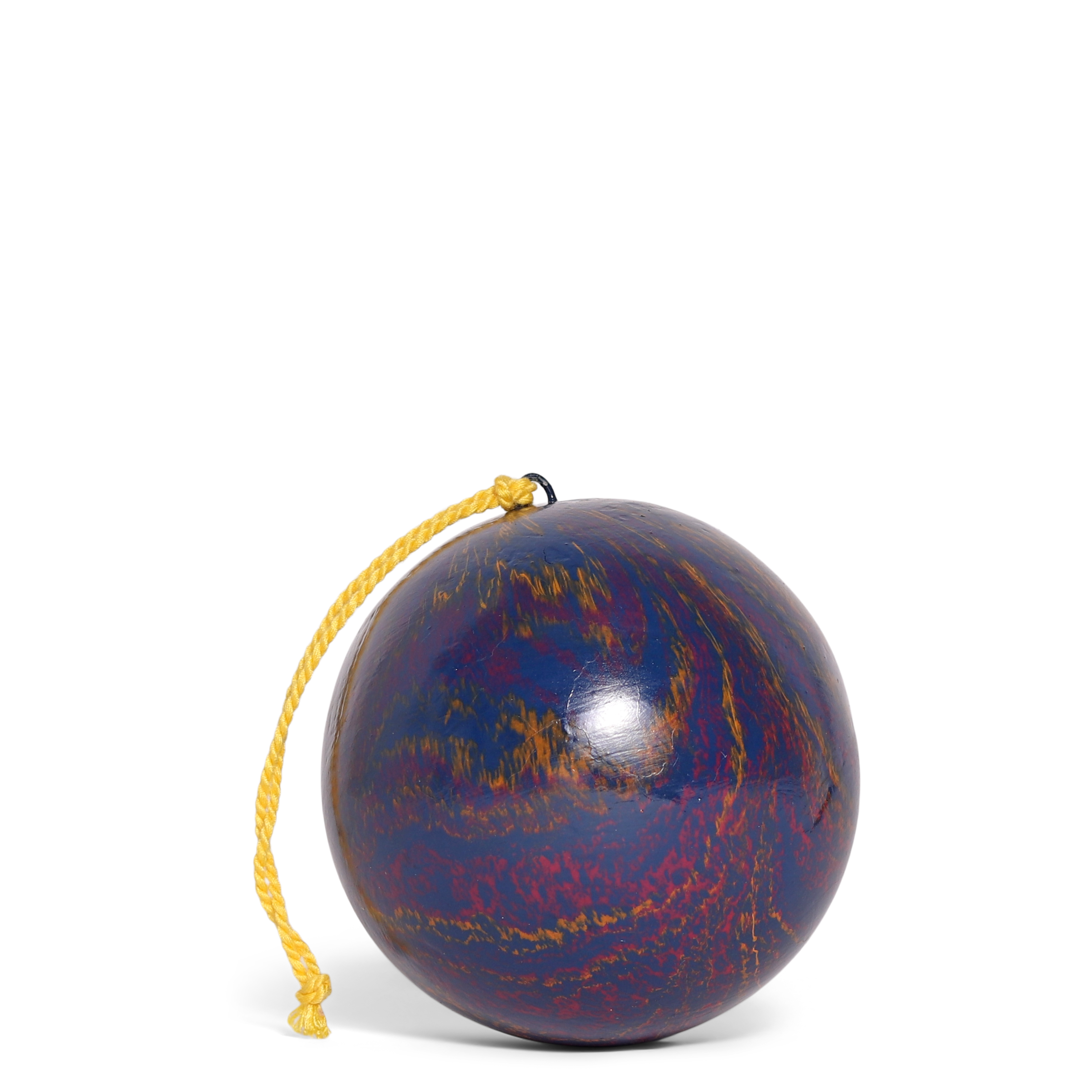 Marble Blue Papier Mâché Bauble