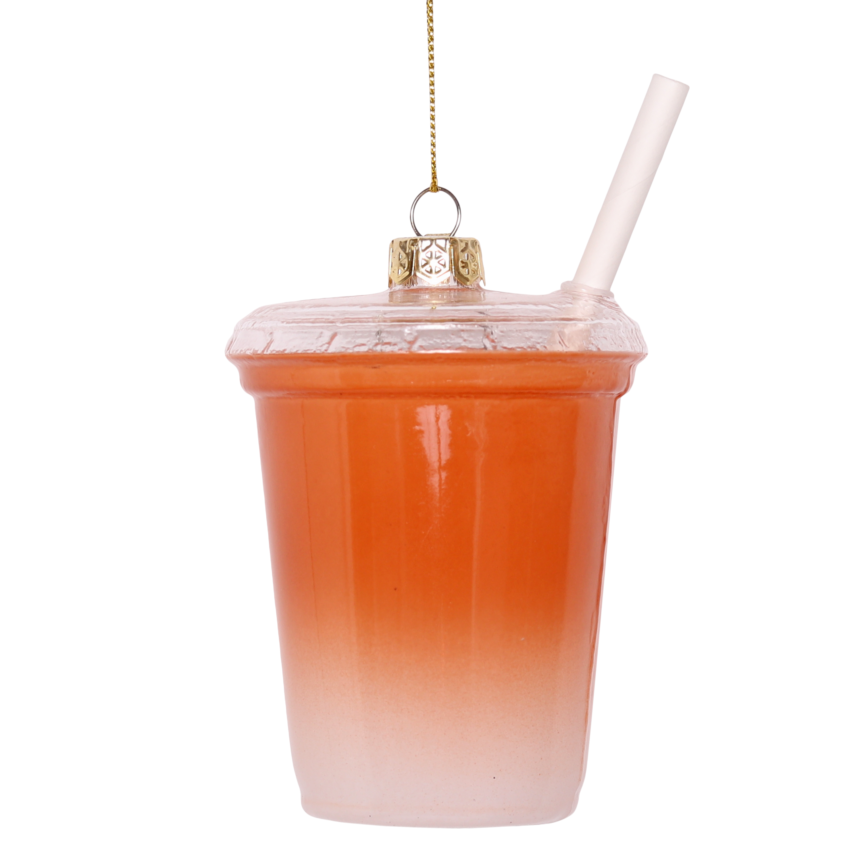 Iced Coffee Glass Decoration, 12cm