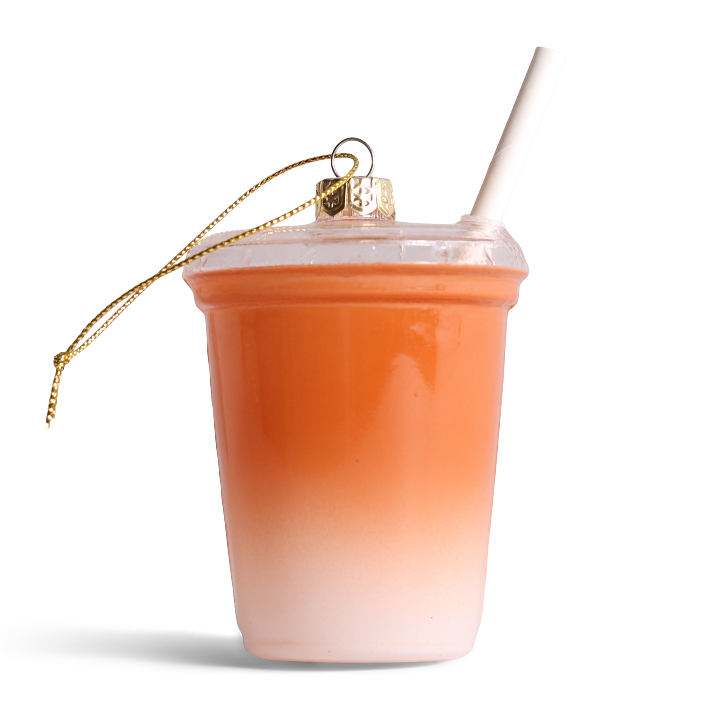 Iced Coffee Glass Decoration, 12cm