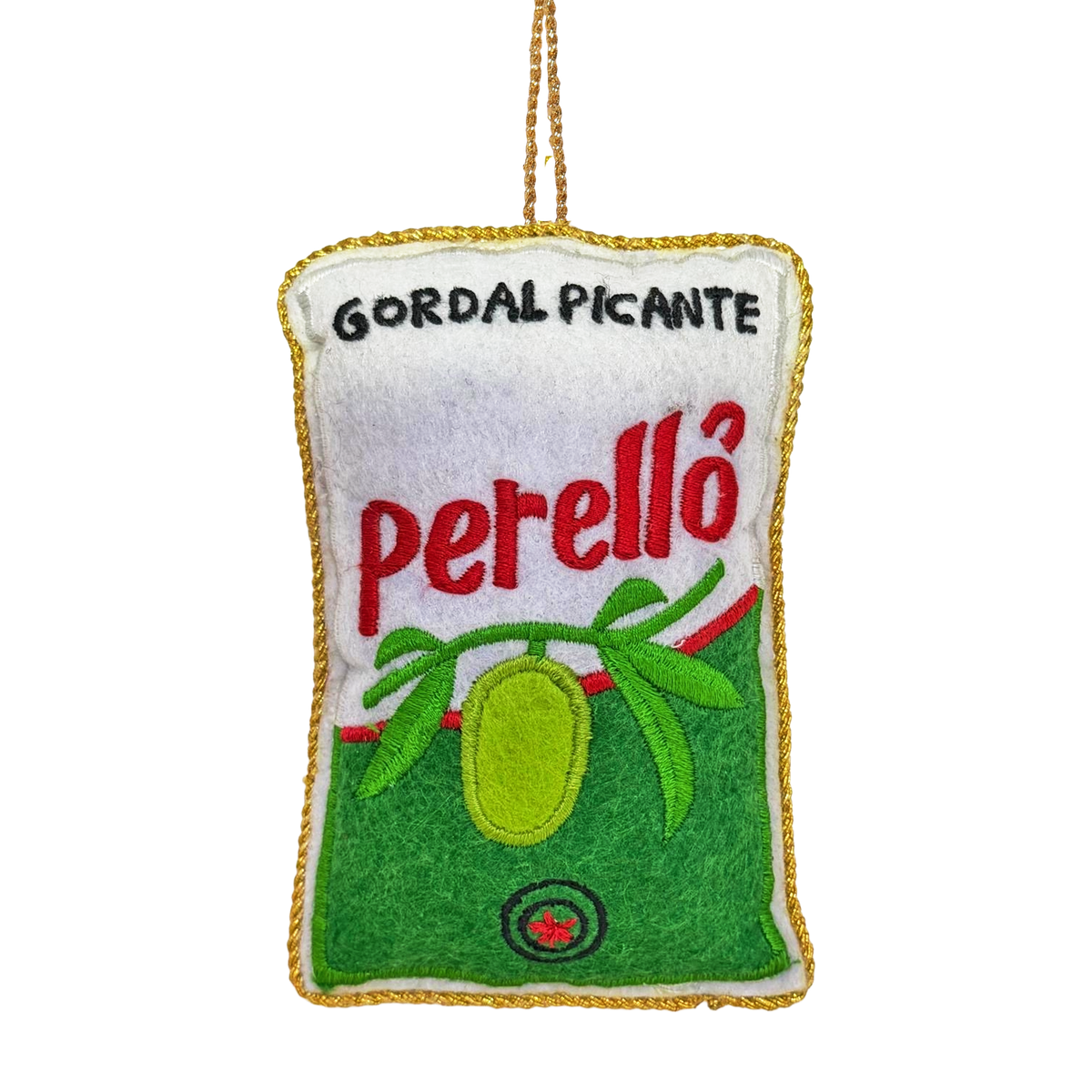 Perelló Olives Embroidered Decoration