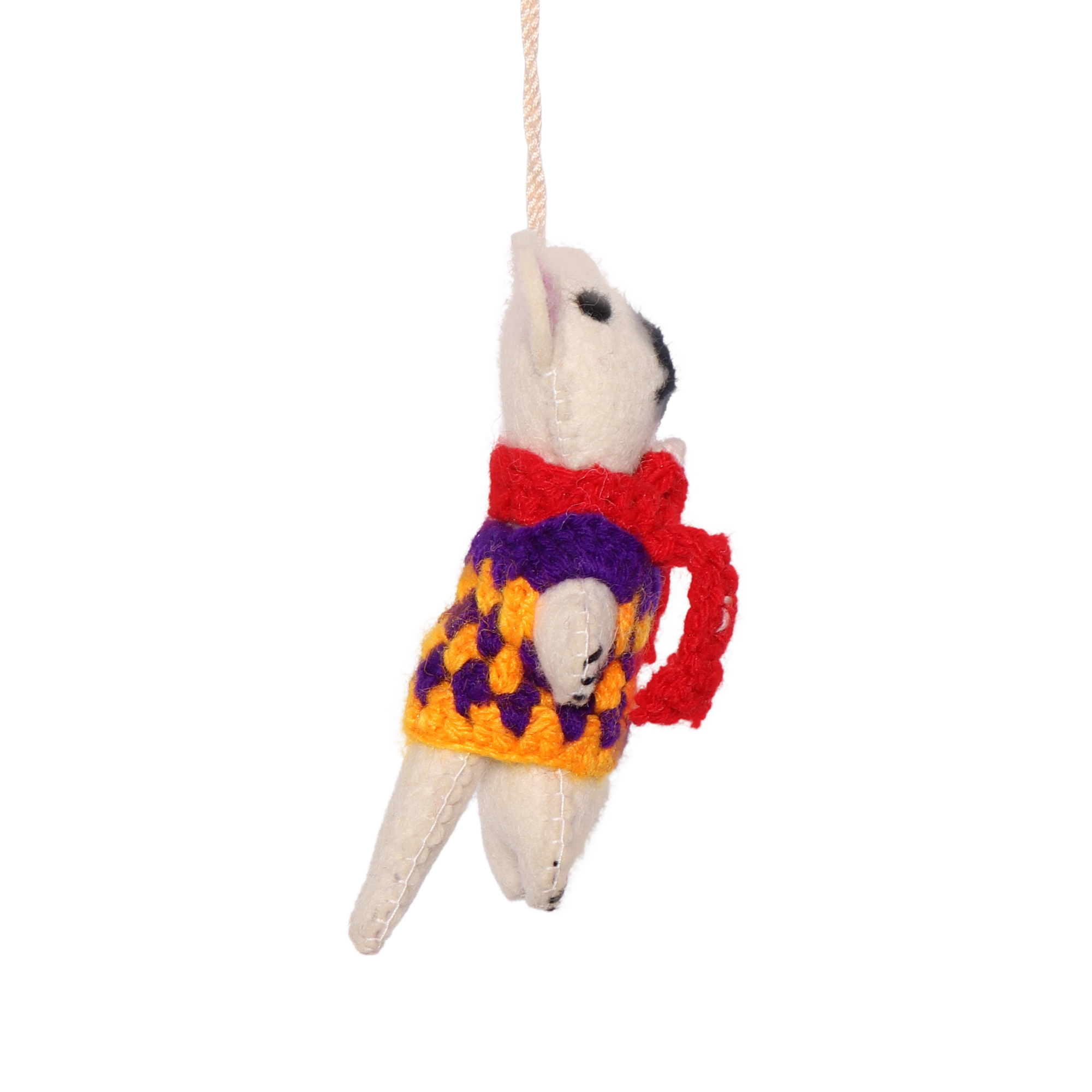 Felt Bear in Jacket, 12cm