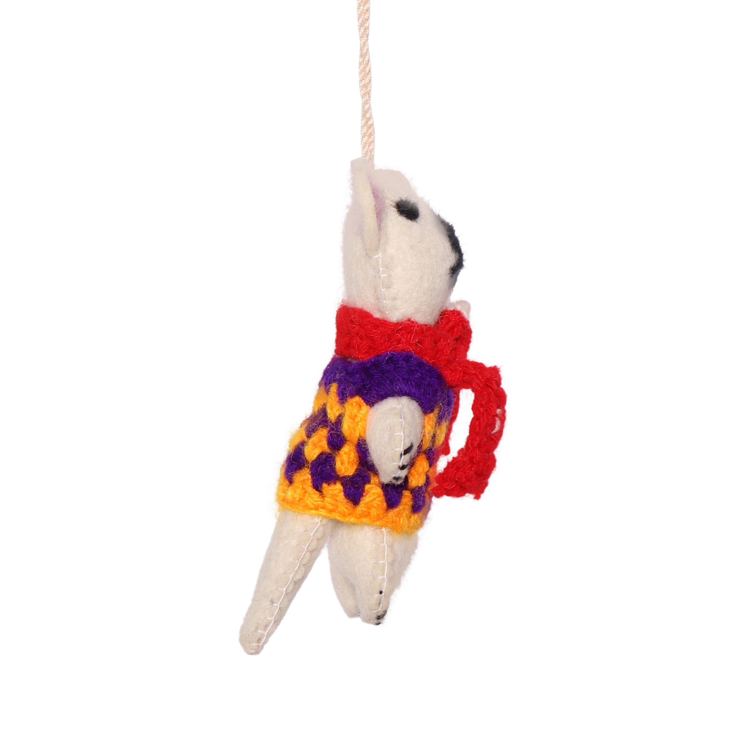 Felt Bear in Jacket, 12cm