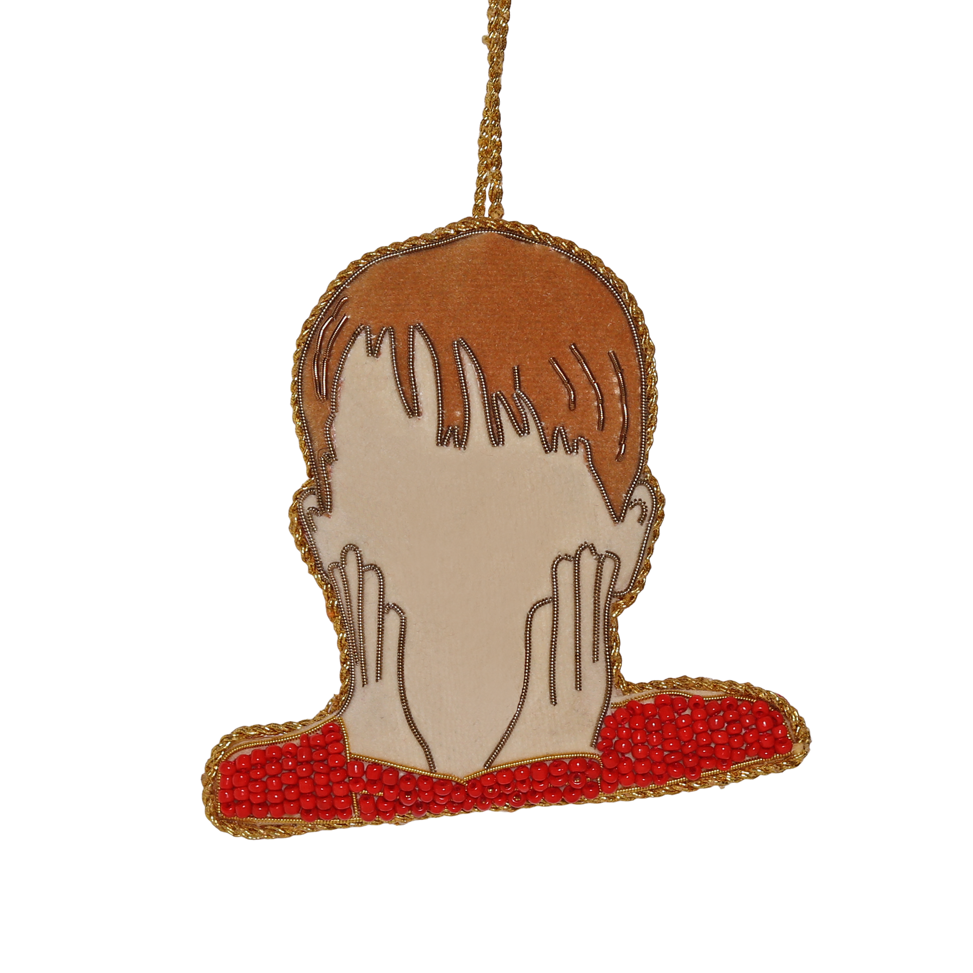 Kevin Embroidered Decoration, 10cm