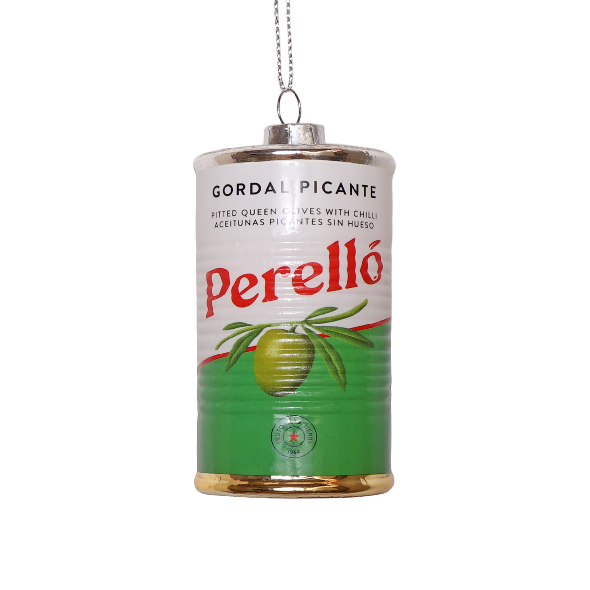 Perelló Gordal Picante Olives Glass Decoration