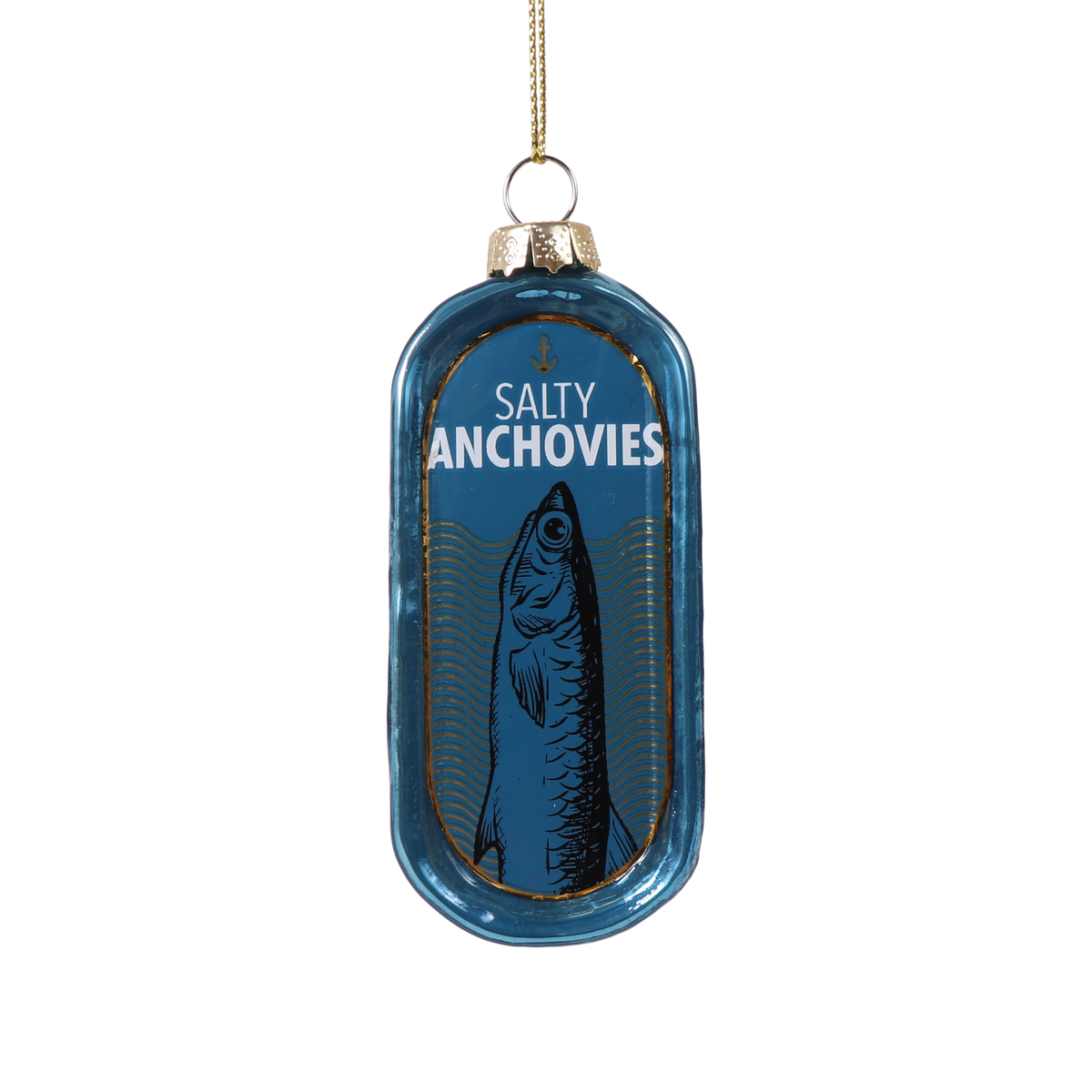 Anchovies Tin Glass Decoration