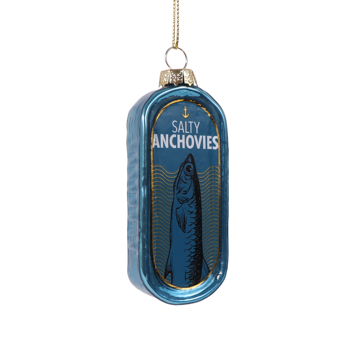 Anchovies Tin Glass Decoration