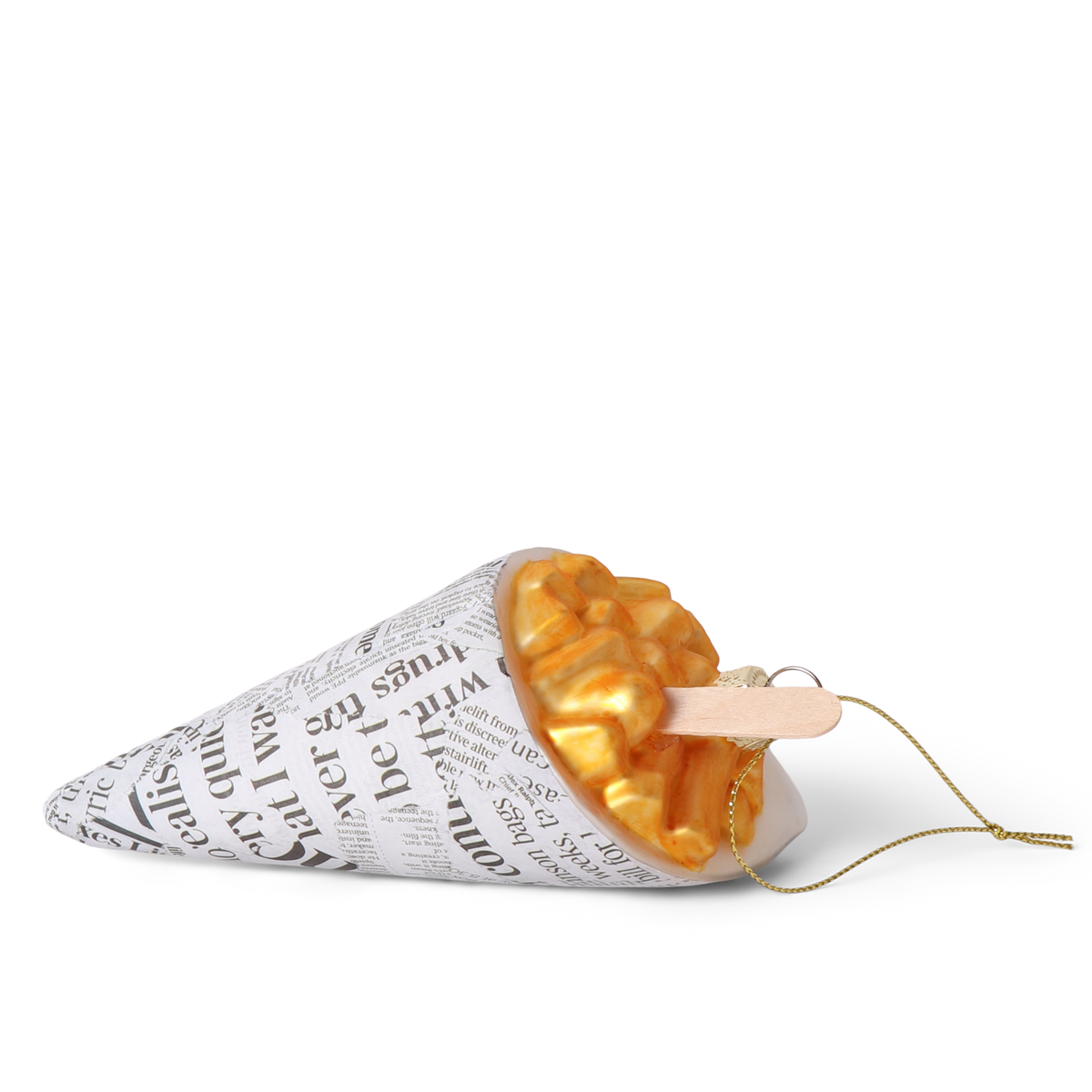 Cone of Chips Glass Decoration