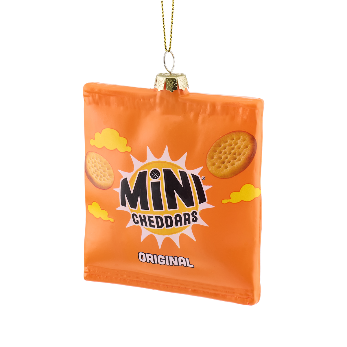 Mini Cheddar Packet Glass Decoration