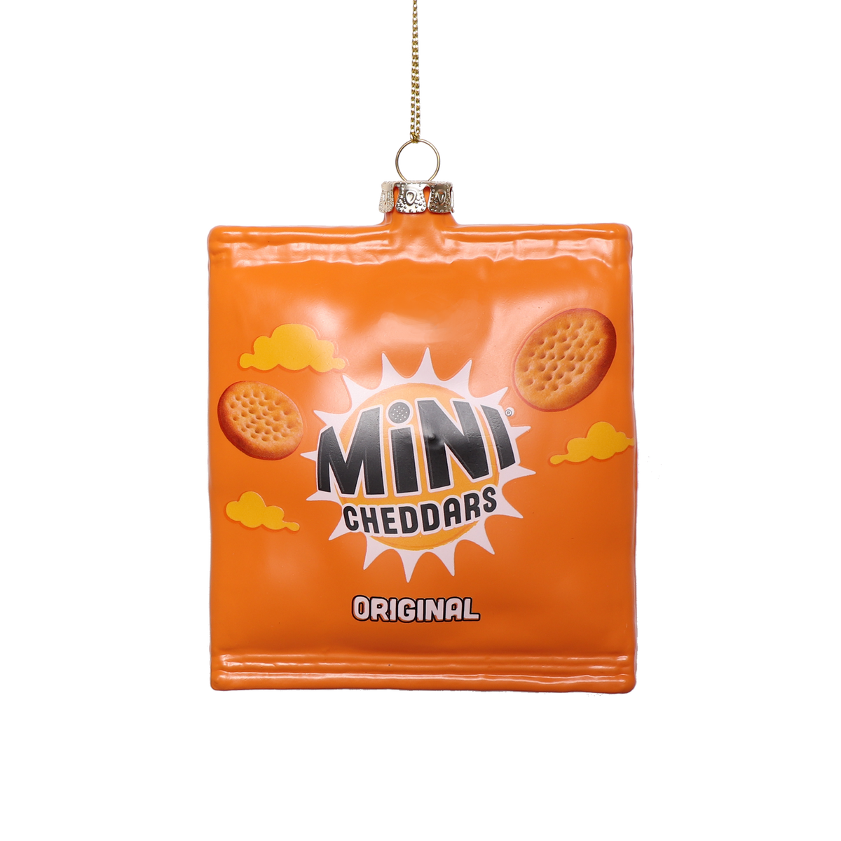 Mini Cheddar Packet Glass Decoration