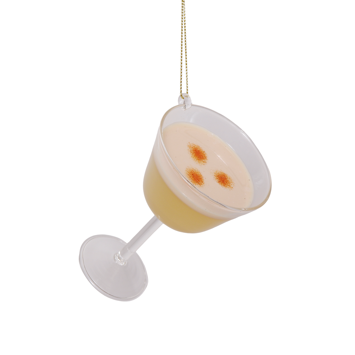 Pisco Sour Glass Decoration