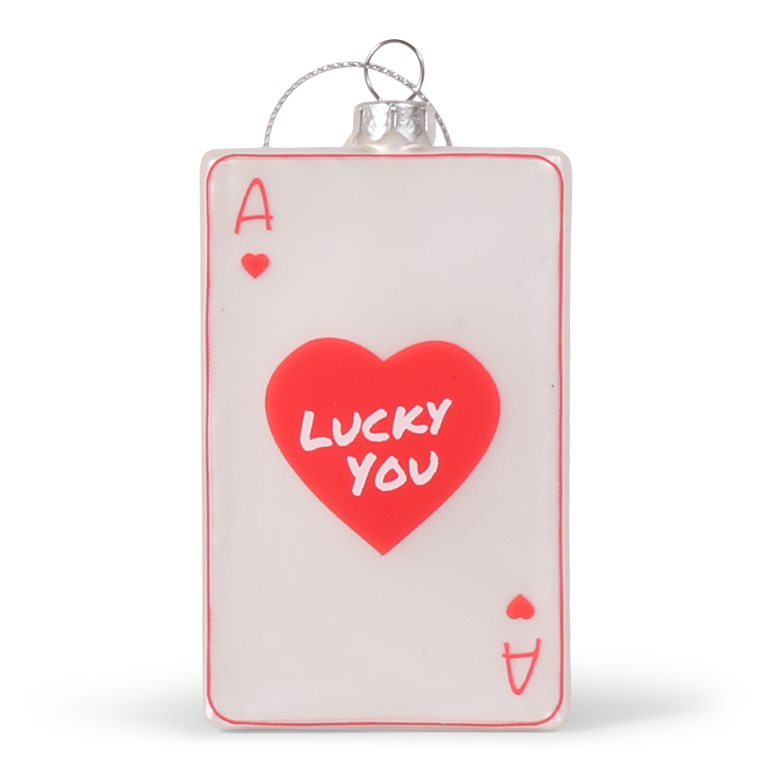 Playing Card Glass Decoration