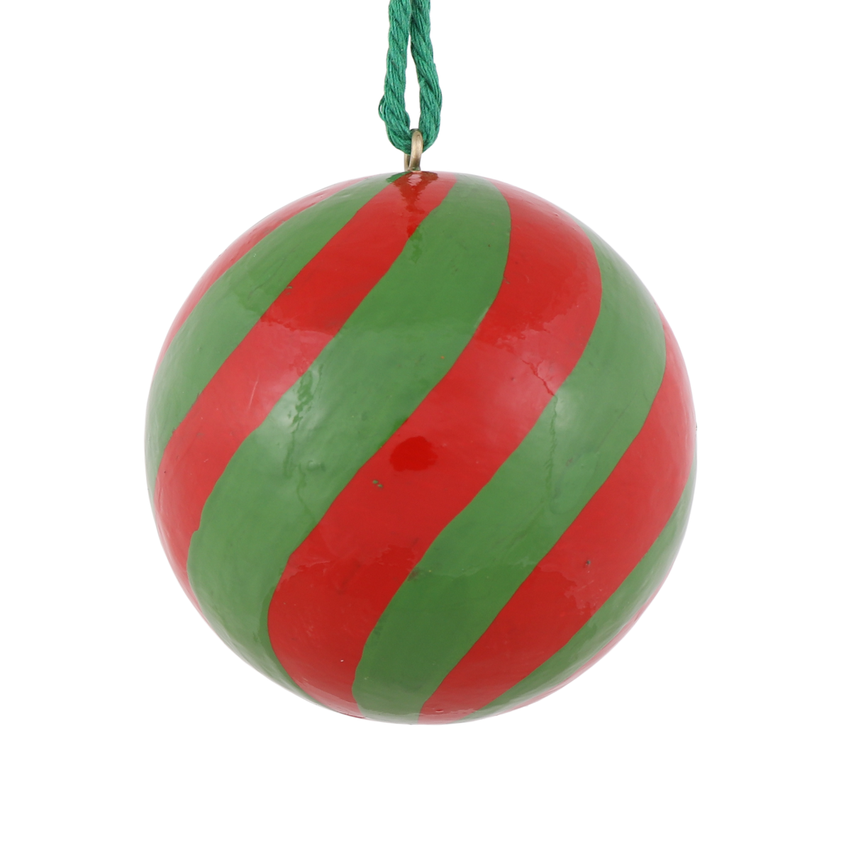 Swirl Papier Mache Bauble