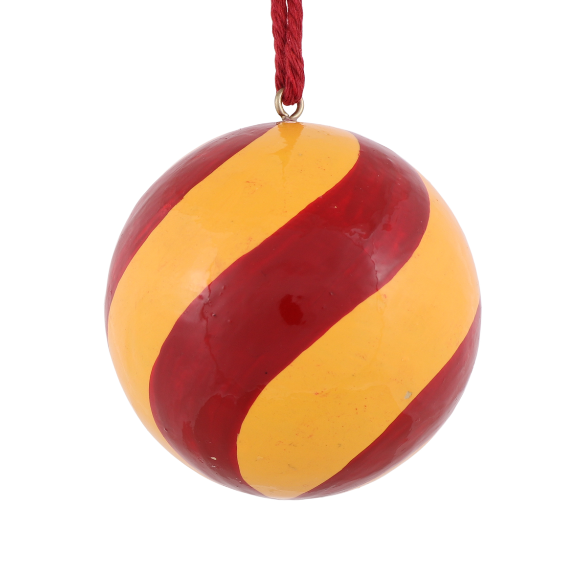 Swirl Papier Mache Bauble