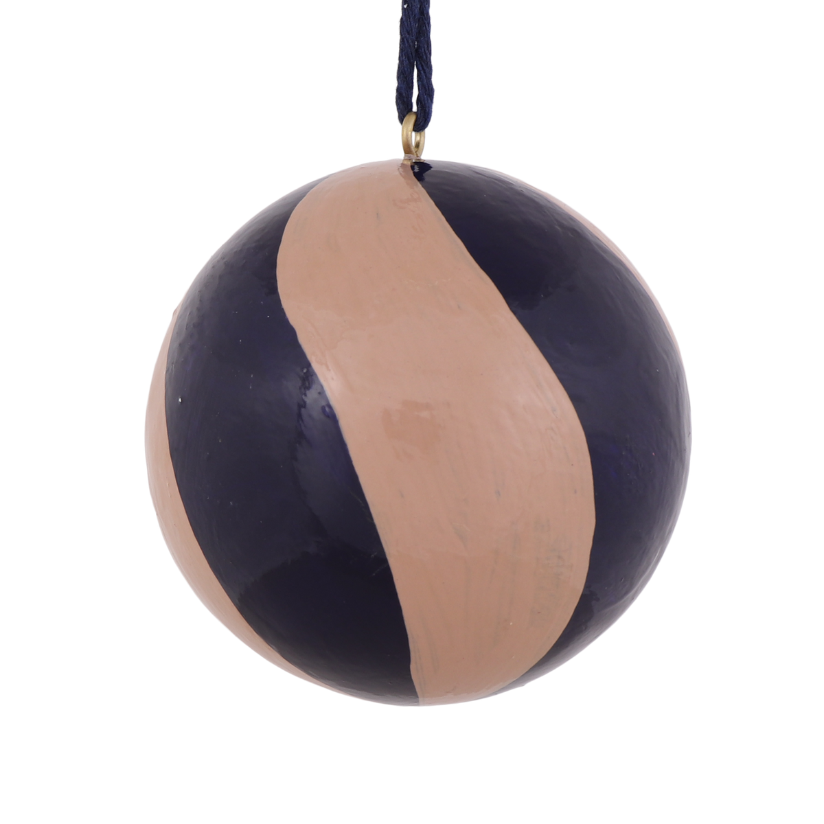 Swirl Papier Mache Bauble