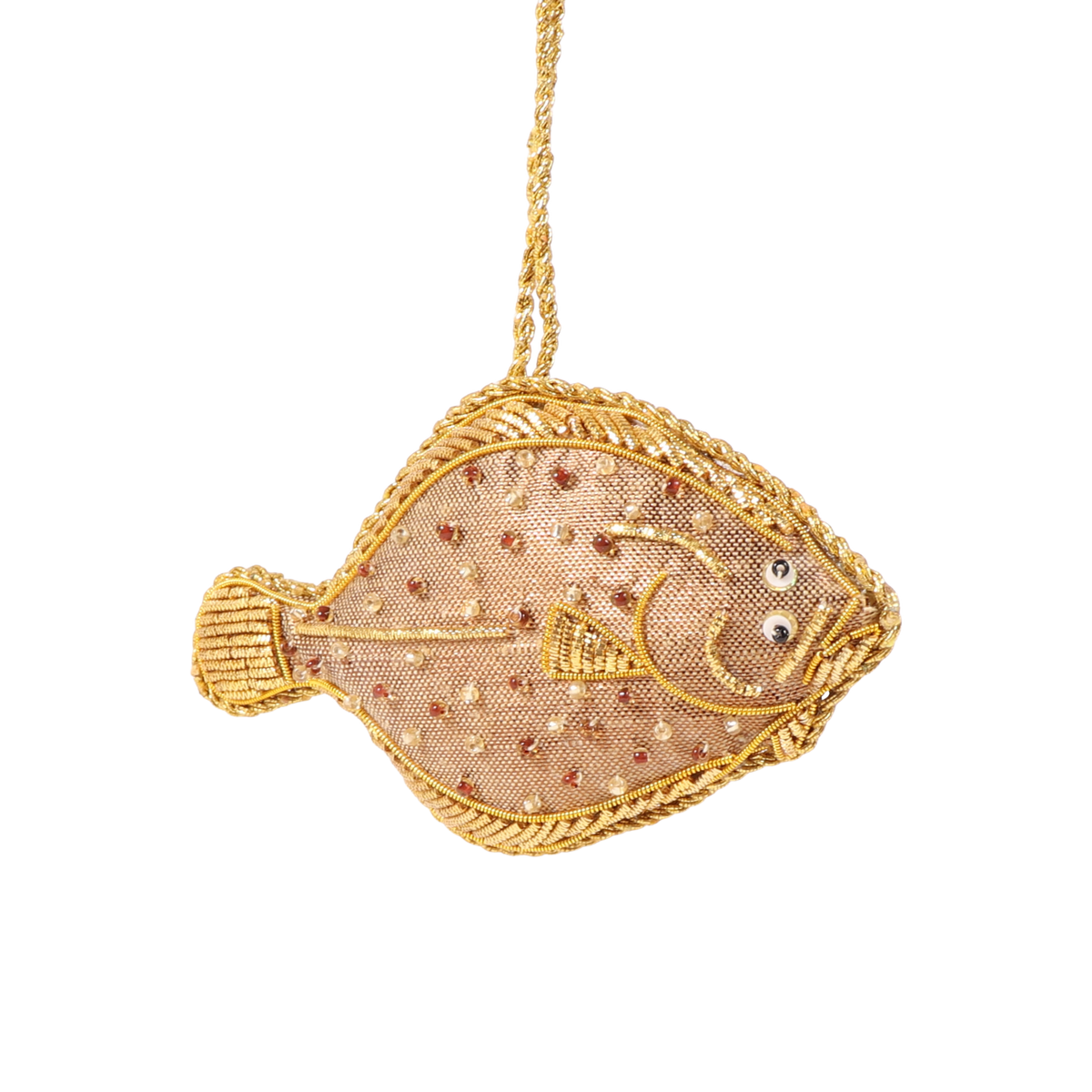Turbot Fish Embroidered Decoration