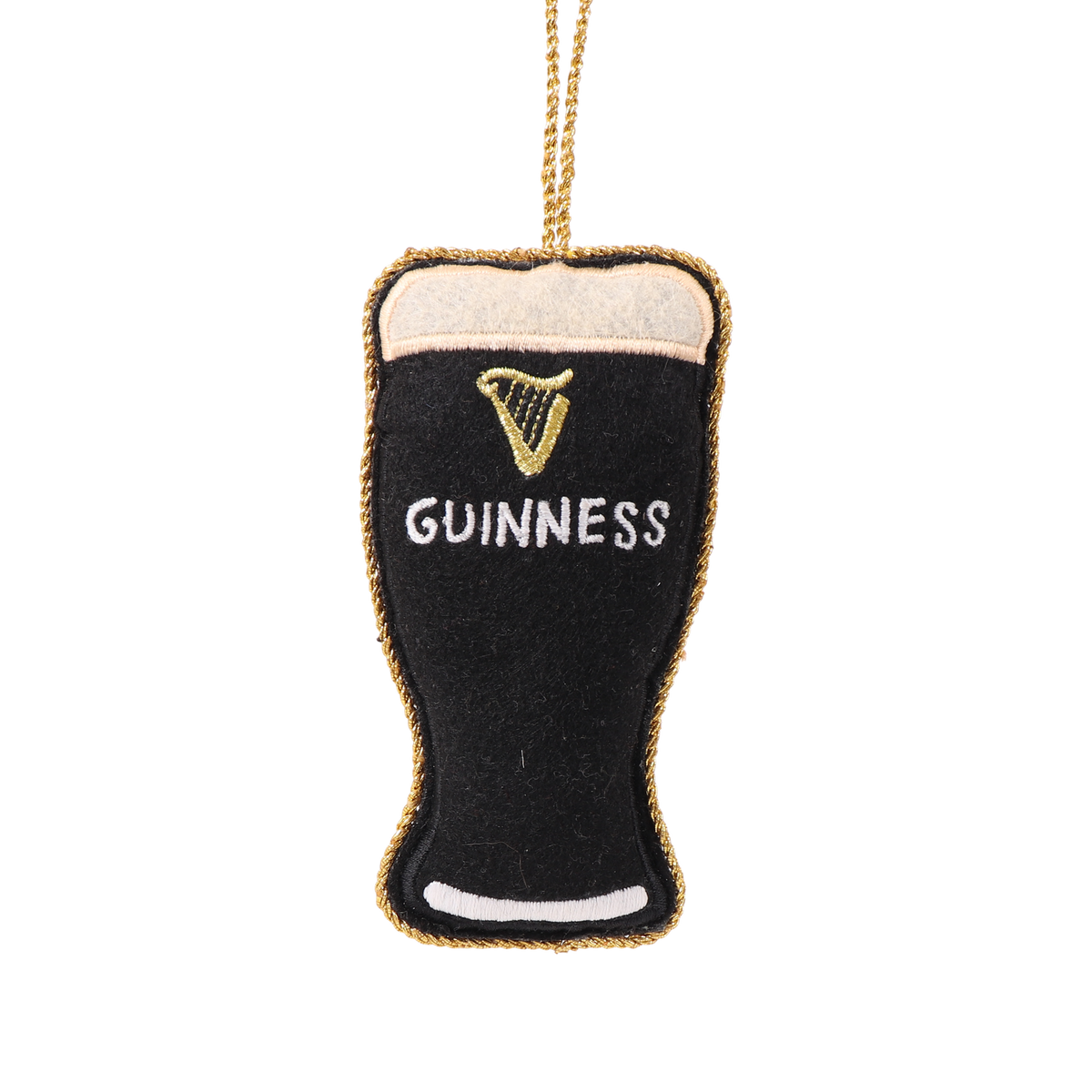 Guinness Pint Embroidered Decoration