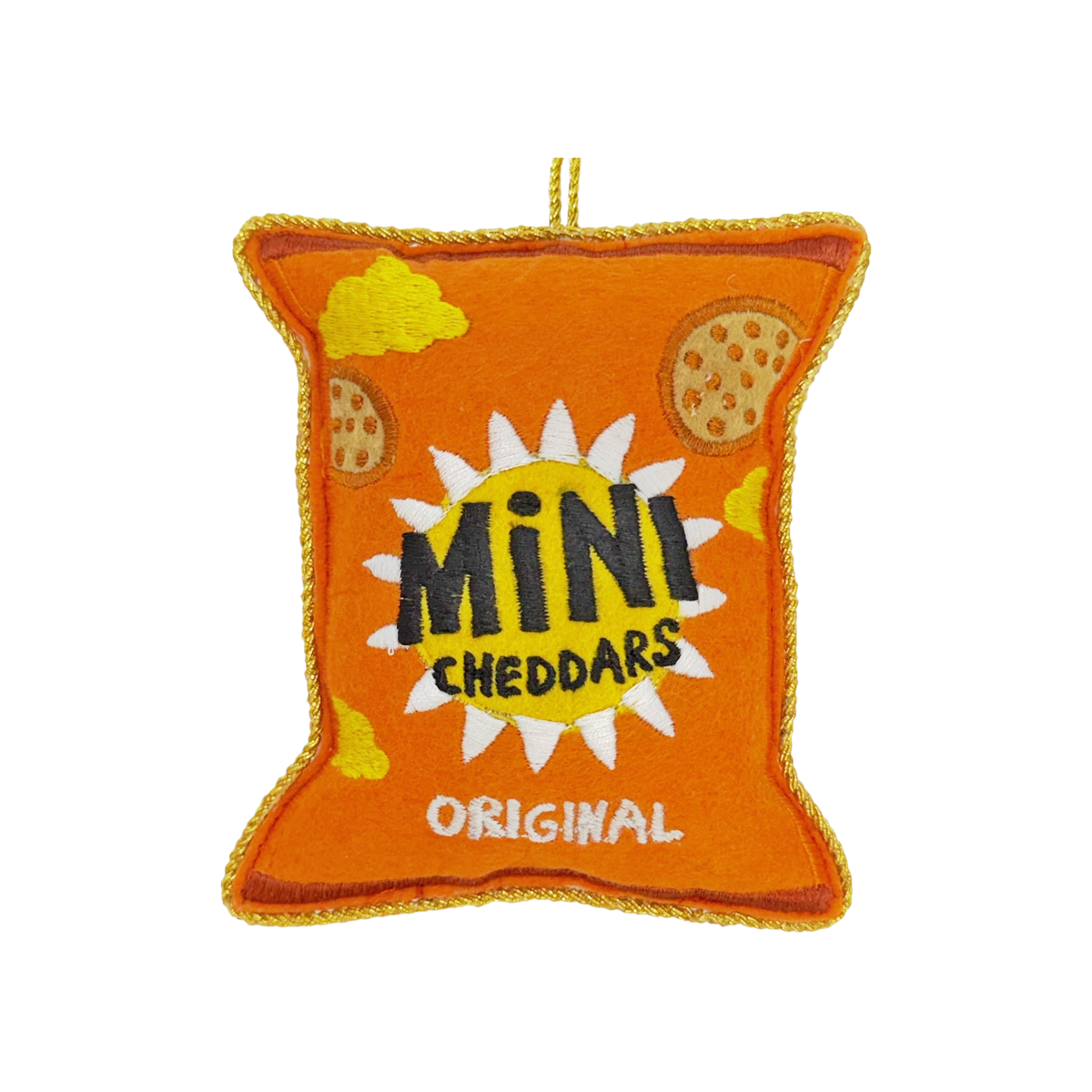 Mini Cheddar Packet Embroidered Decoration