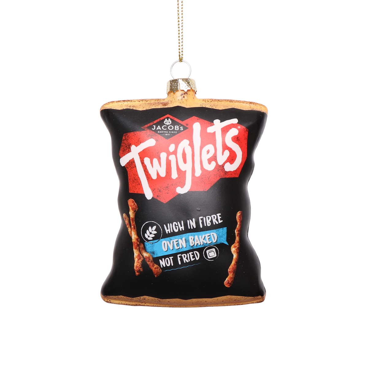 Twiglets Packet Glass Decoration