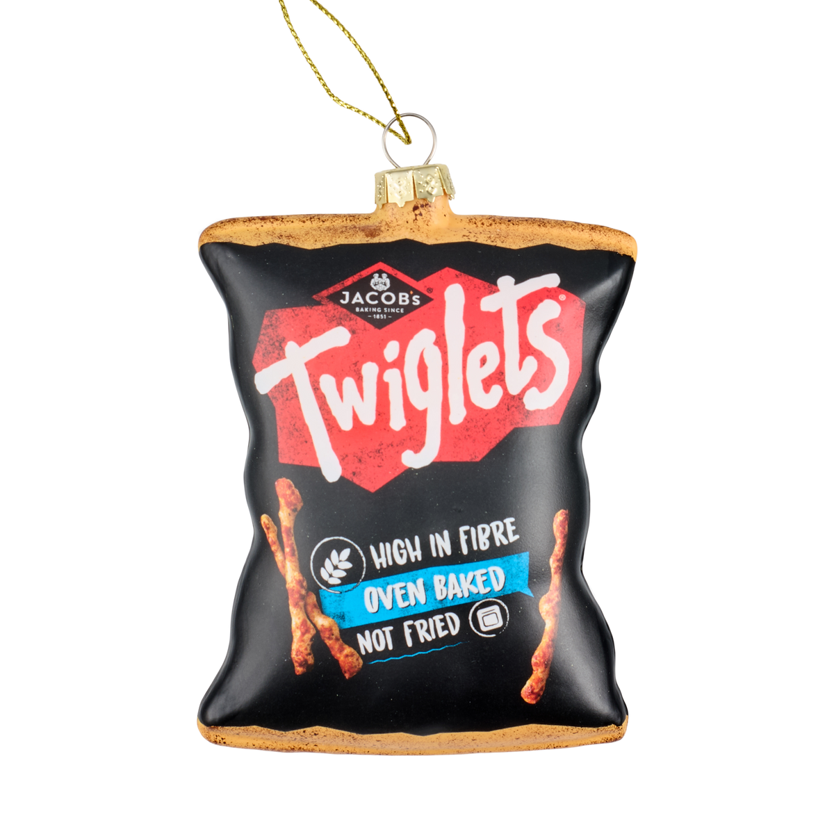 Twiglets Packet Glass Decoration