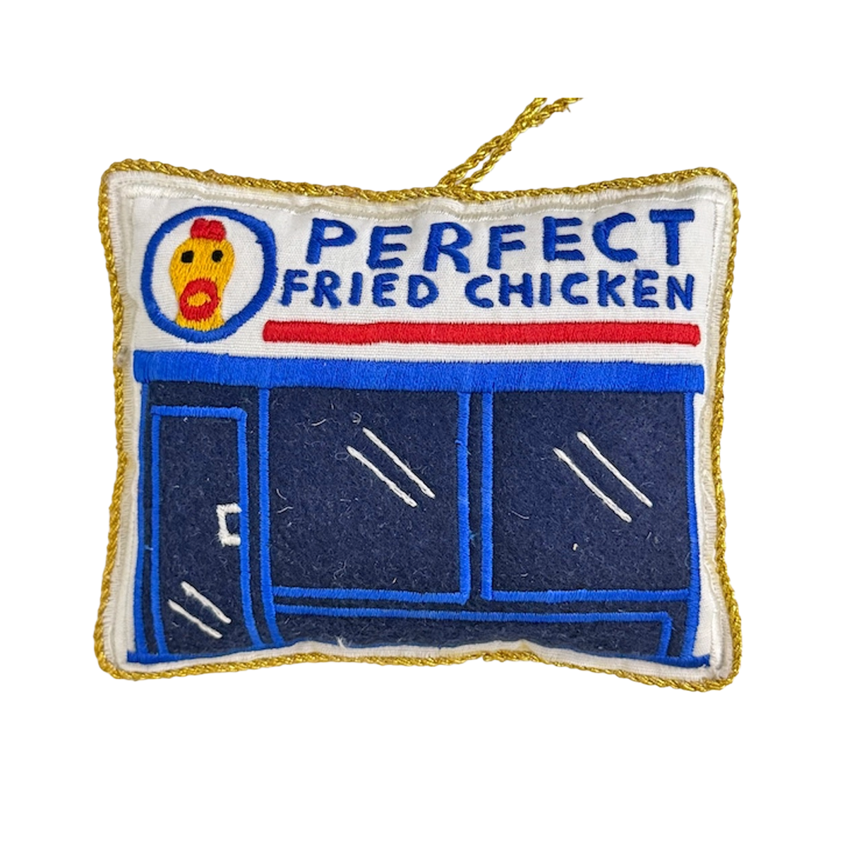 Takeaway Shop Embroidered Decoration