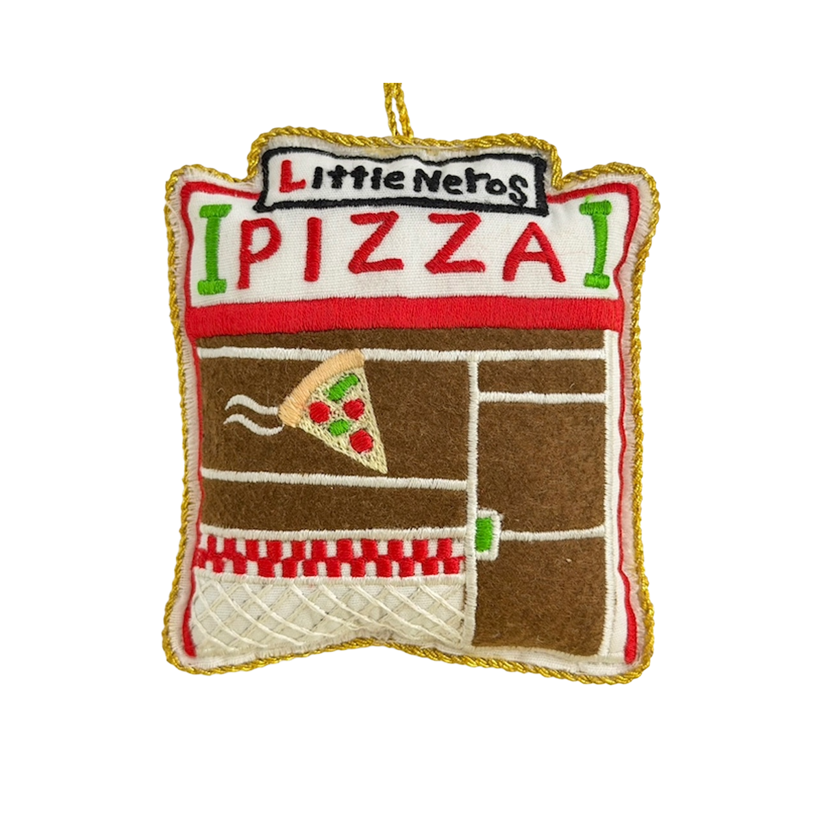 Takeaway Shop Embroidered Decoration