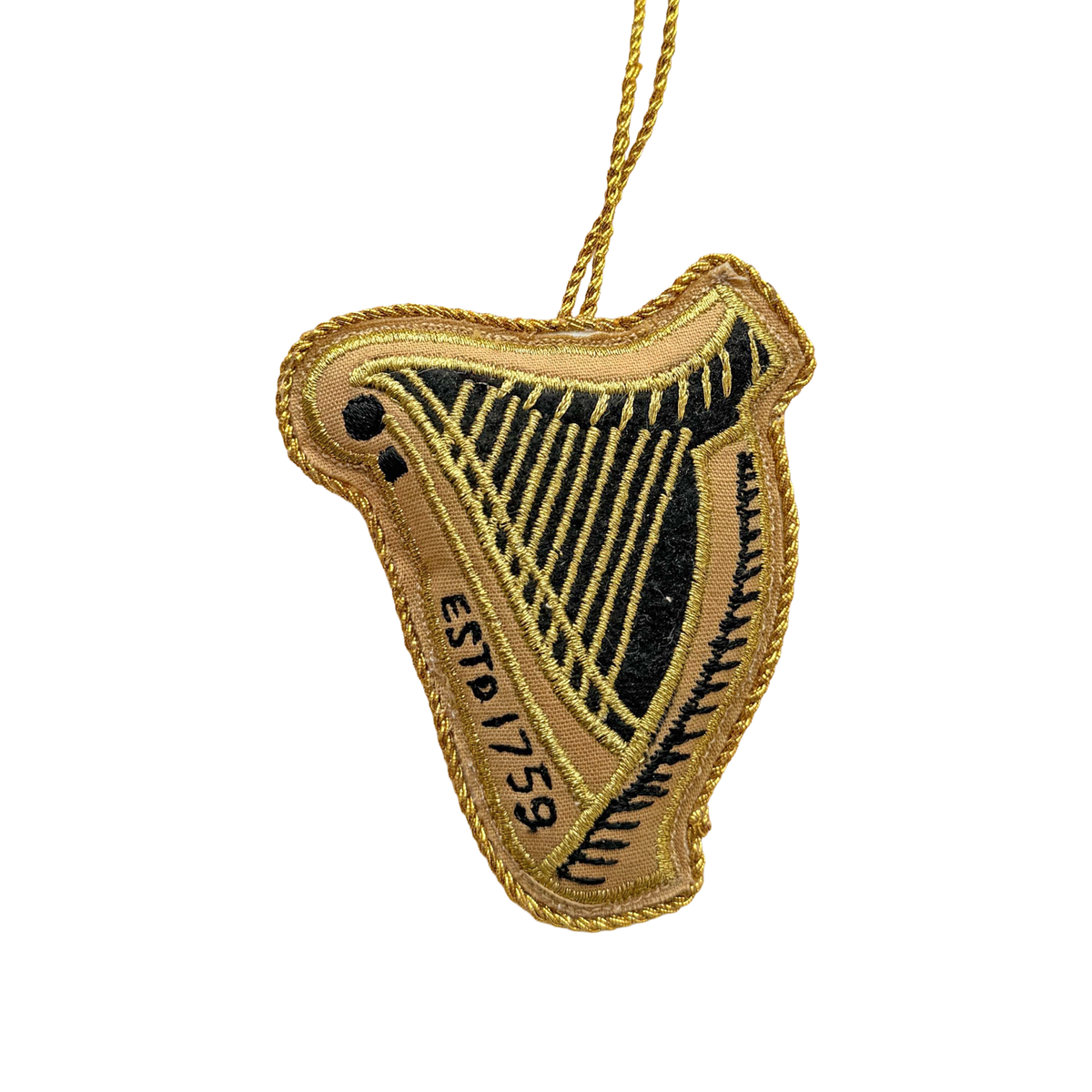 Guinness Harp Embroidered Decoration