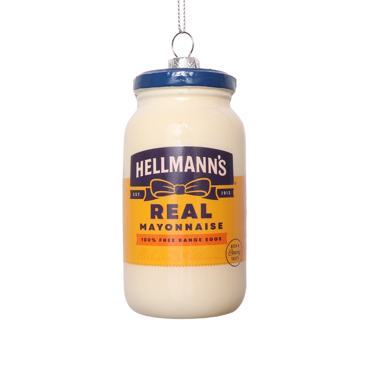 Hellmann's Mayonnaise Jar Glass Decoration