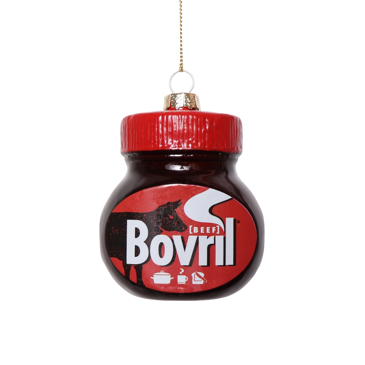 Bovril Jar Glass Decoration