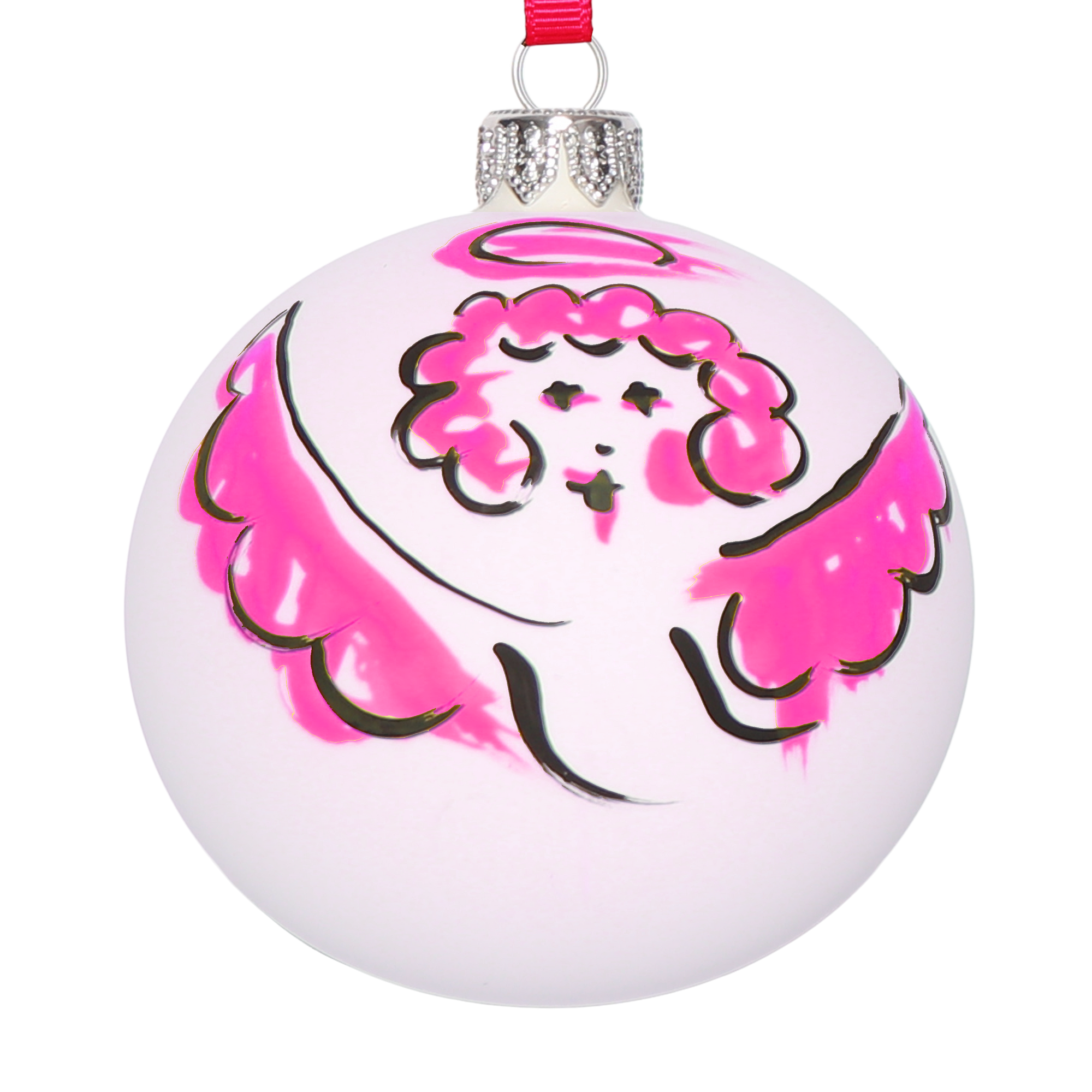 Cherub Artist Bauble, 8cm