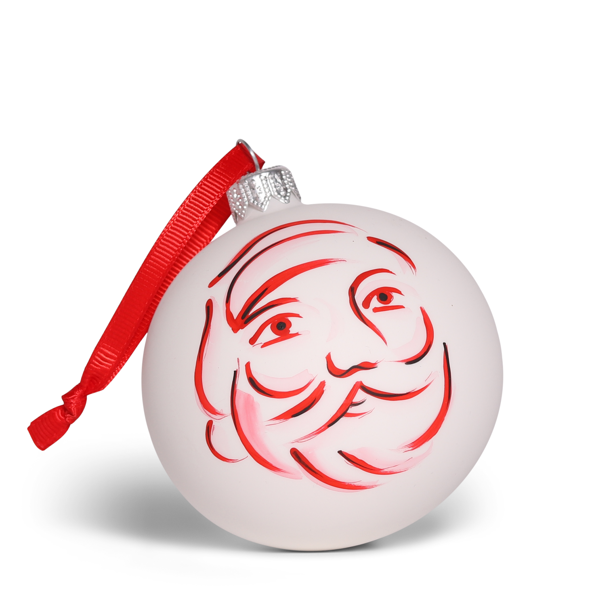 Santa Artist Bauble, 8cm