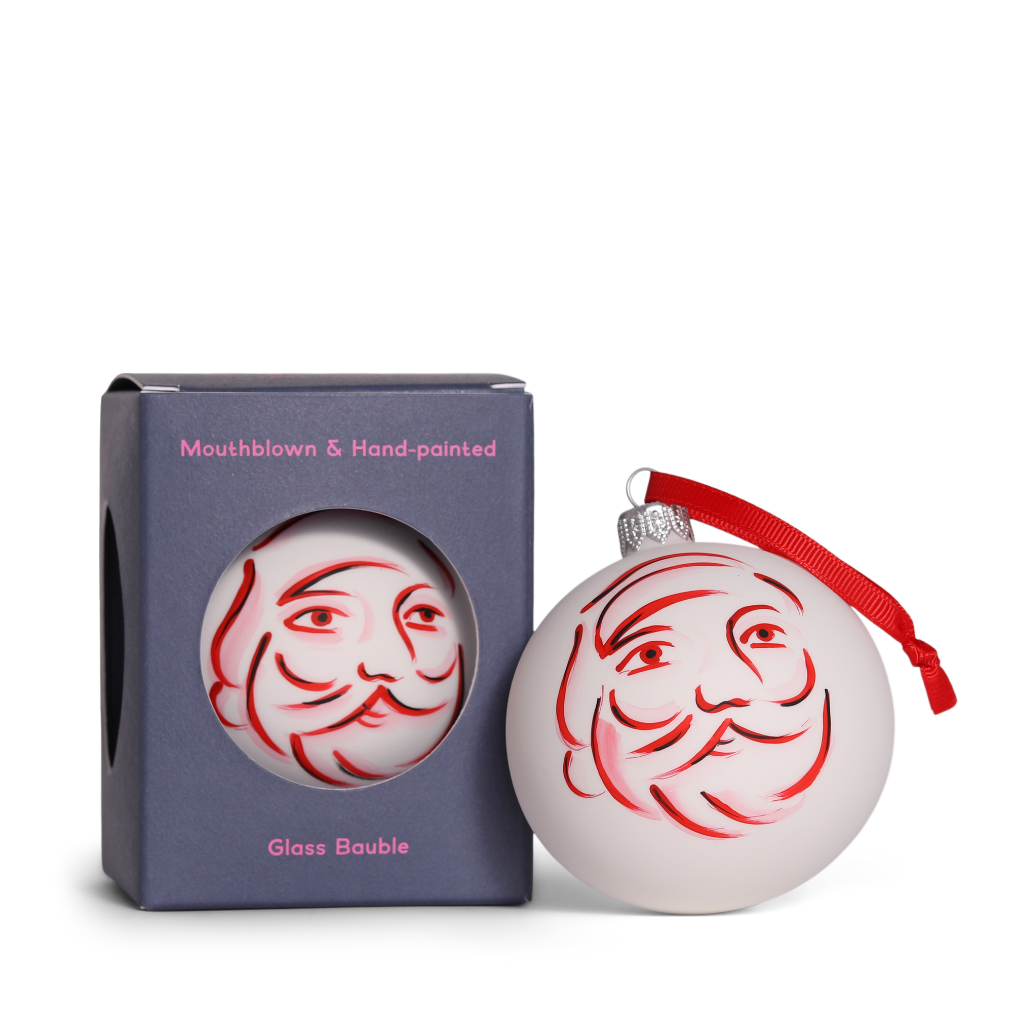 Santa Artist Bauble, 8cm