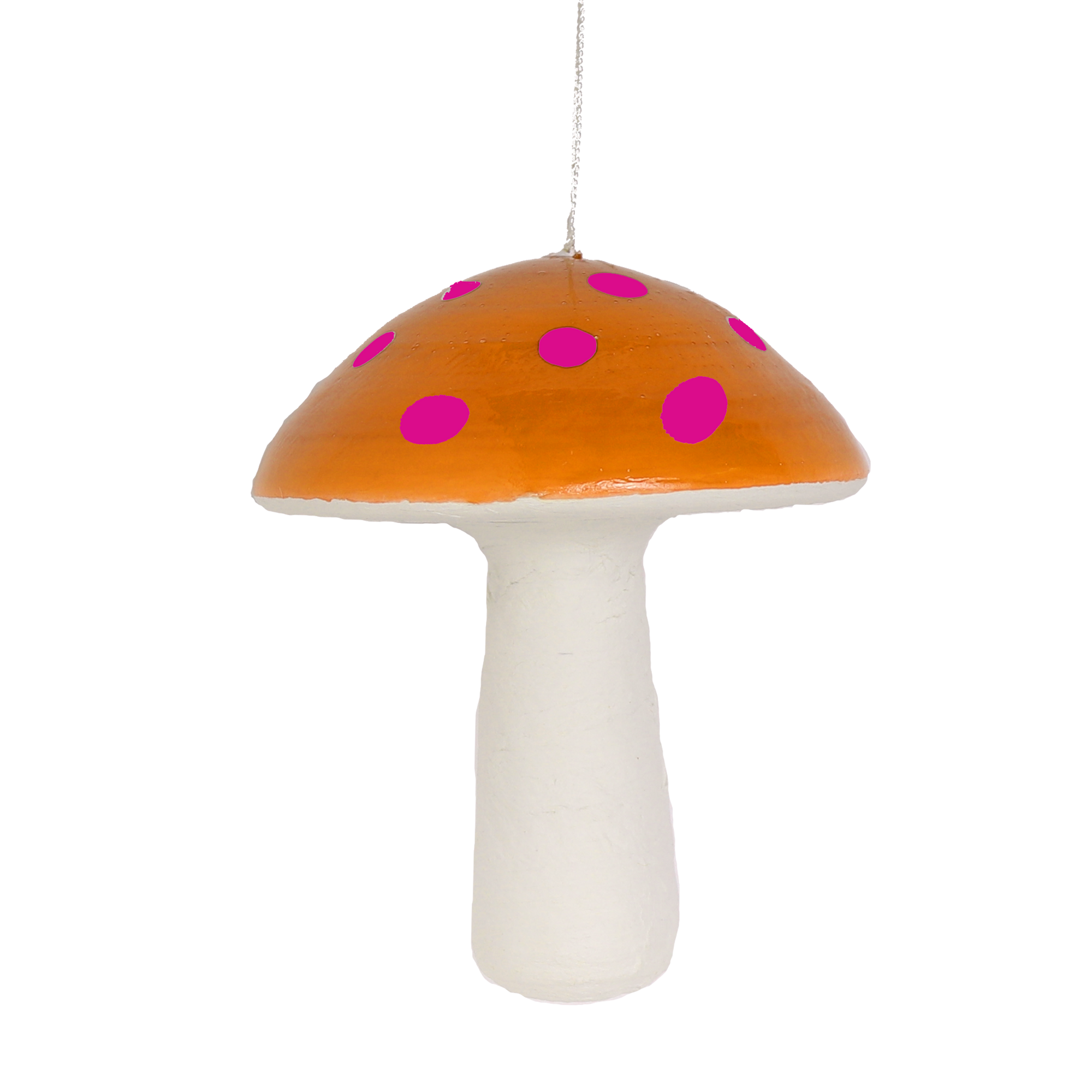 Toadstool Ochre & Pink, 8cm